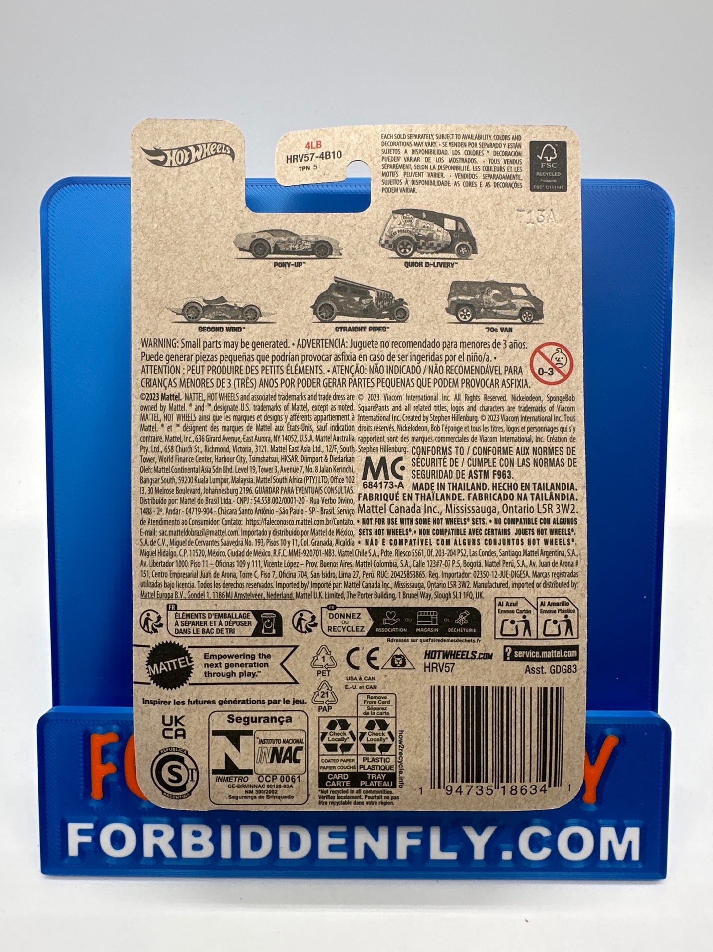 Hot Wheels 2024 Walmart Exclusive SpongeBob Series - #1/5 - ‘70’s Van