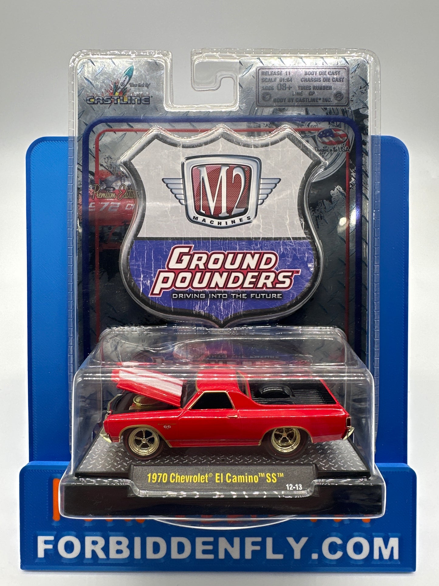 M2 Machines Acrylic Boxed Car - Ground Pounders Series - 1970 Chevrolet El Camino SS - Chase