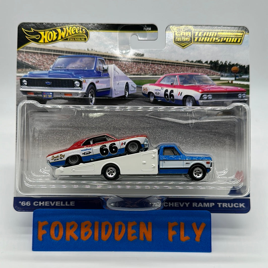 Hot Wheels Car Culture Team Transport - #64 - ‘66 Chevelle & ‘72 Chevy Ramp Truck