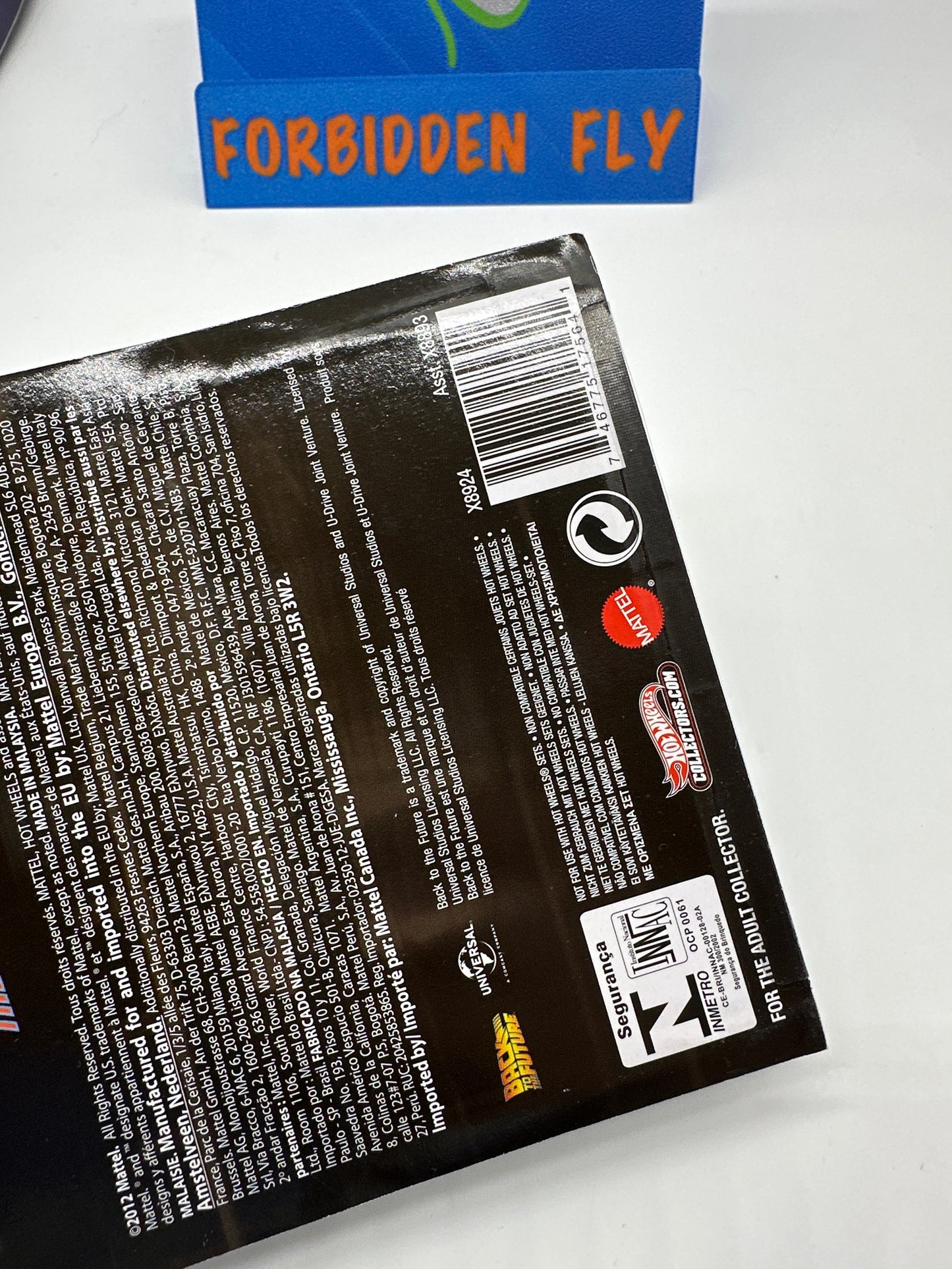 Hot Wheels 2012 Retro Entertainment Premium Movie Reel Single - Back to the Future Movie - Back to the Future Time Machine Delorean