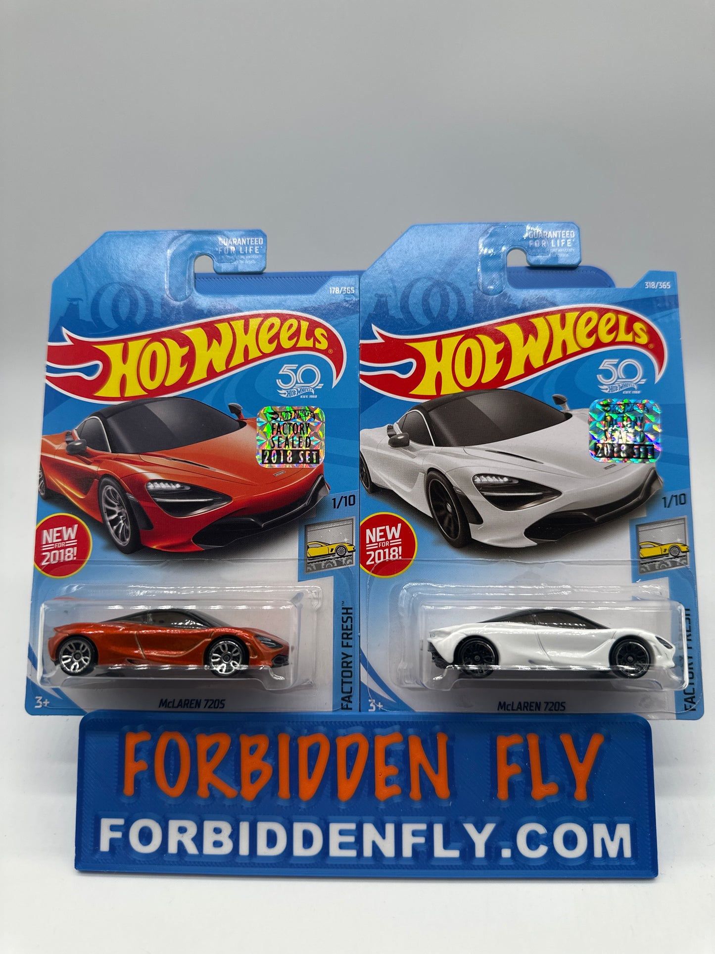 Hot Wheels Mainline - Factory Stickered 2018 - McLaren 720S - Lot Of 2