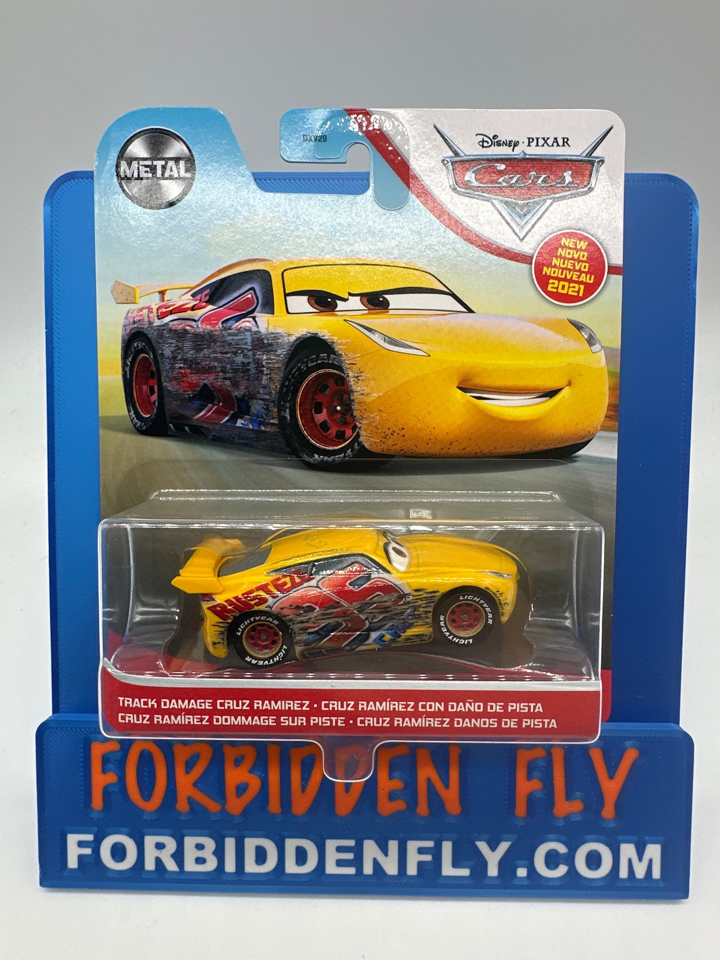 Disney Pixar Cars Movie - Metal Logo Card Release - Track Damage Cruz Ramirez