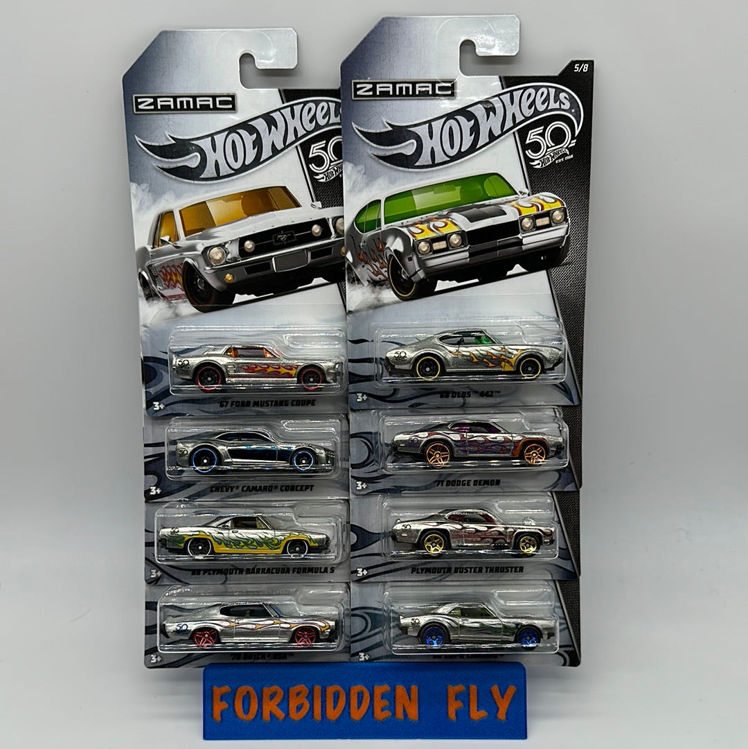 Hot Wheels - Walmart Exclusive - 2018 Zamac Series Complete Set of 8