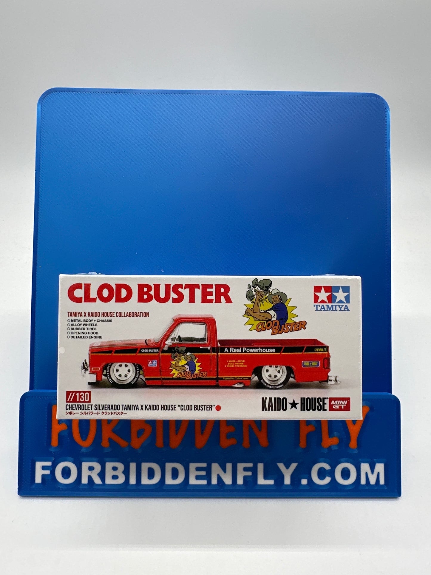 Kaido House (x MiniGT) - Regular #130 - Chevrolet Silverado Tamiya X Kaido House “Clod Buster” - Orange