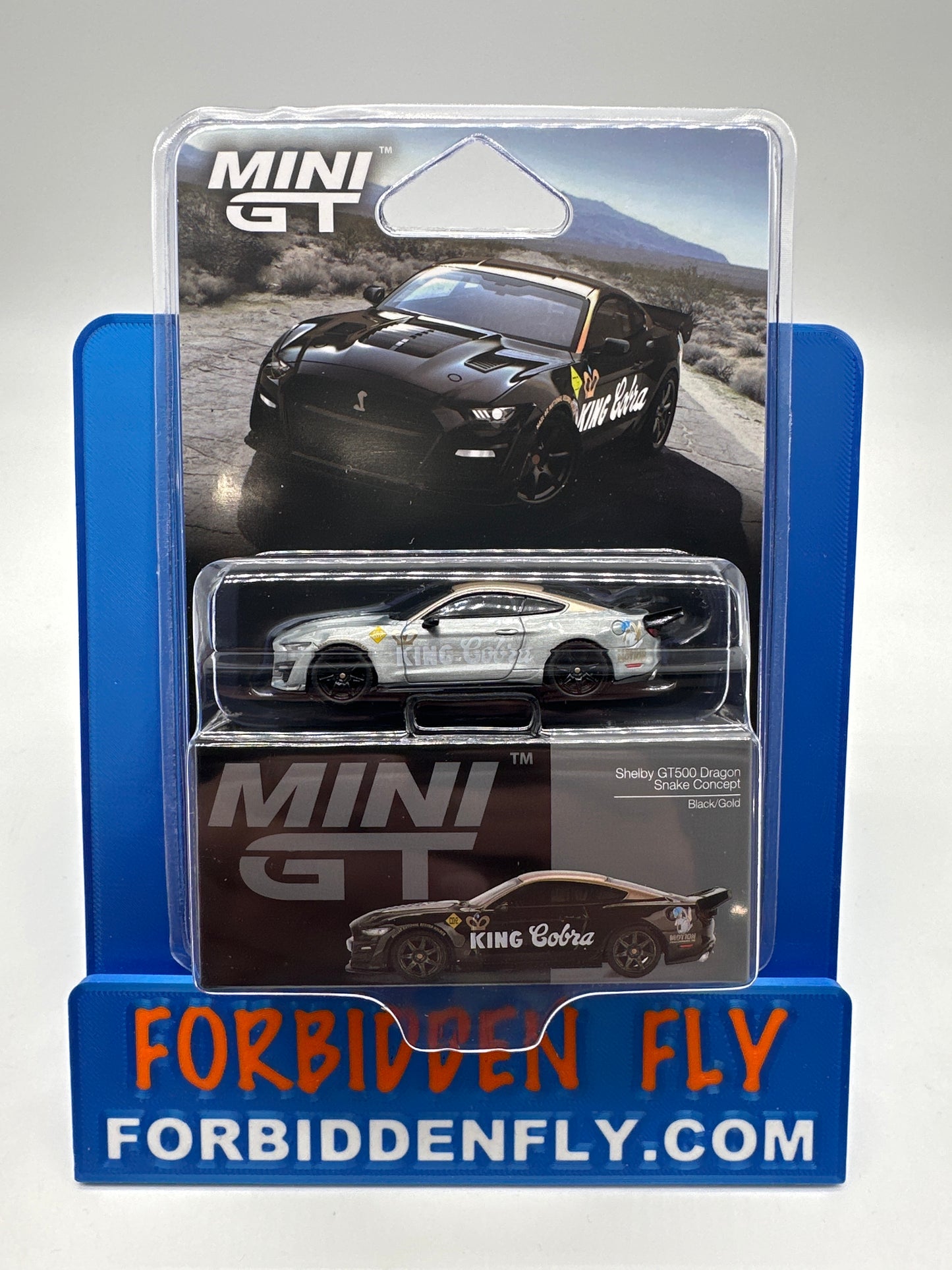 Mini GT Release #1130 - Shelby GT500 Dragon - Snake Concept - Black/Gold *Raw Chase*