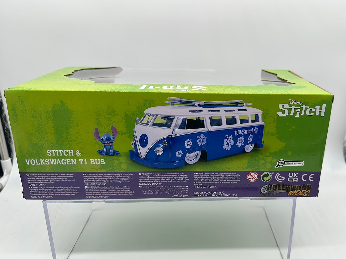 Jada 1:24 Scale - Disney Lilo & Stitch - Volkswagen T1 Bus & Stitch Figure