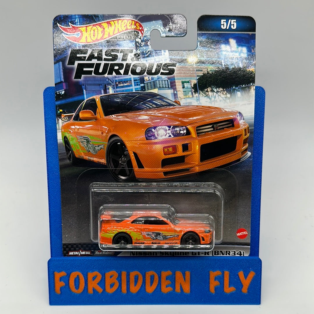 Hot Wheels Premium - Retro Entertainment Fast & Furious 2023 Mix A Single - #5/5 - Nissan Skyline GT-R (BNR34)