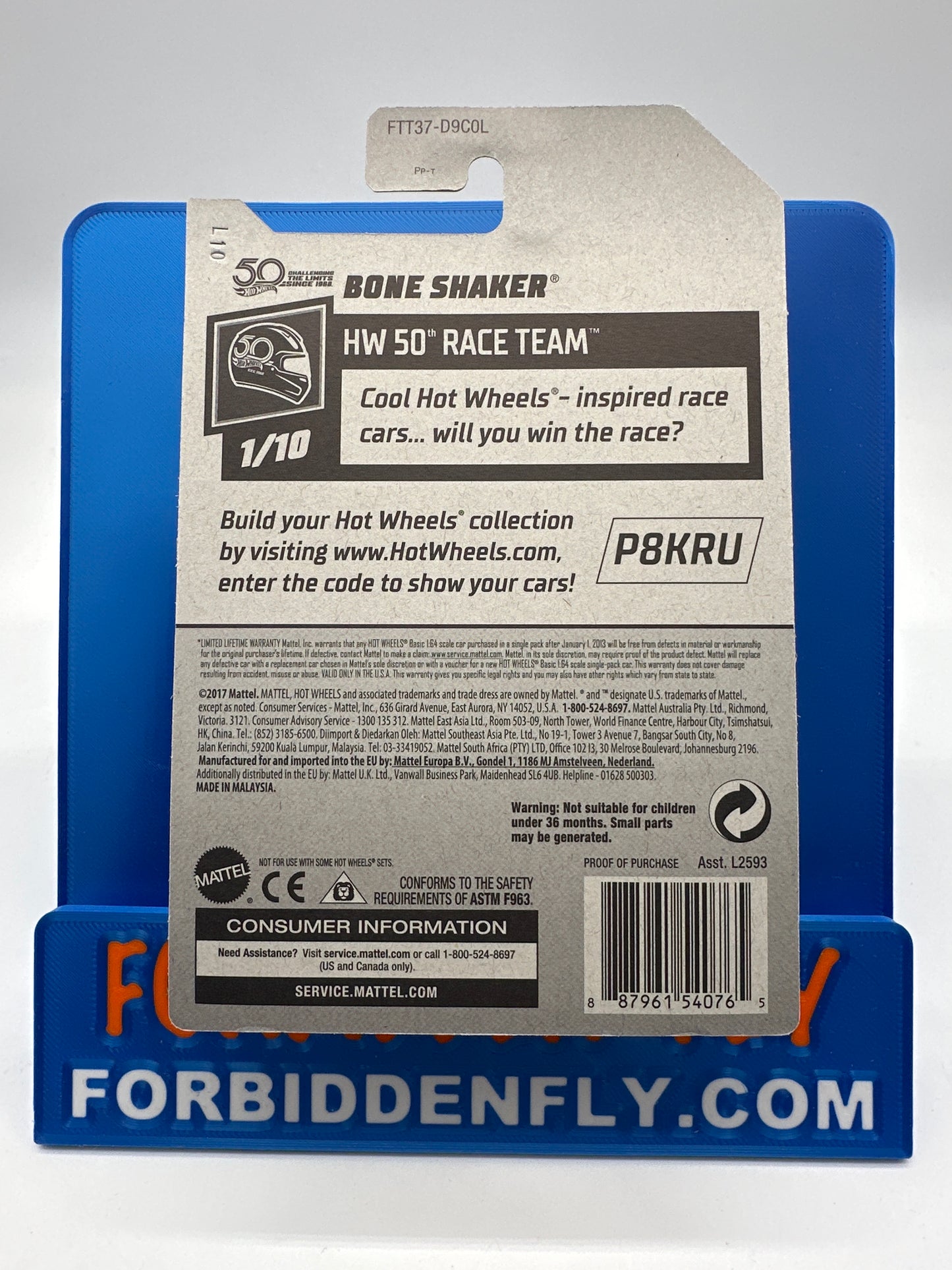 Hot Wheels Super Treasure Hunt - Factory Sticker 2018 L Case - Bone Shaker - Ultimate Chase