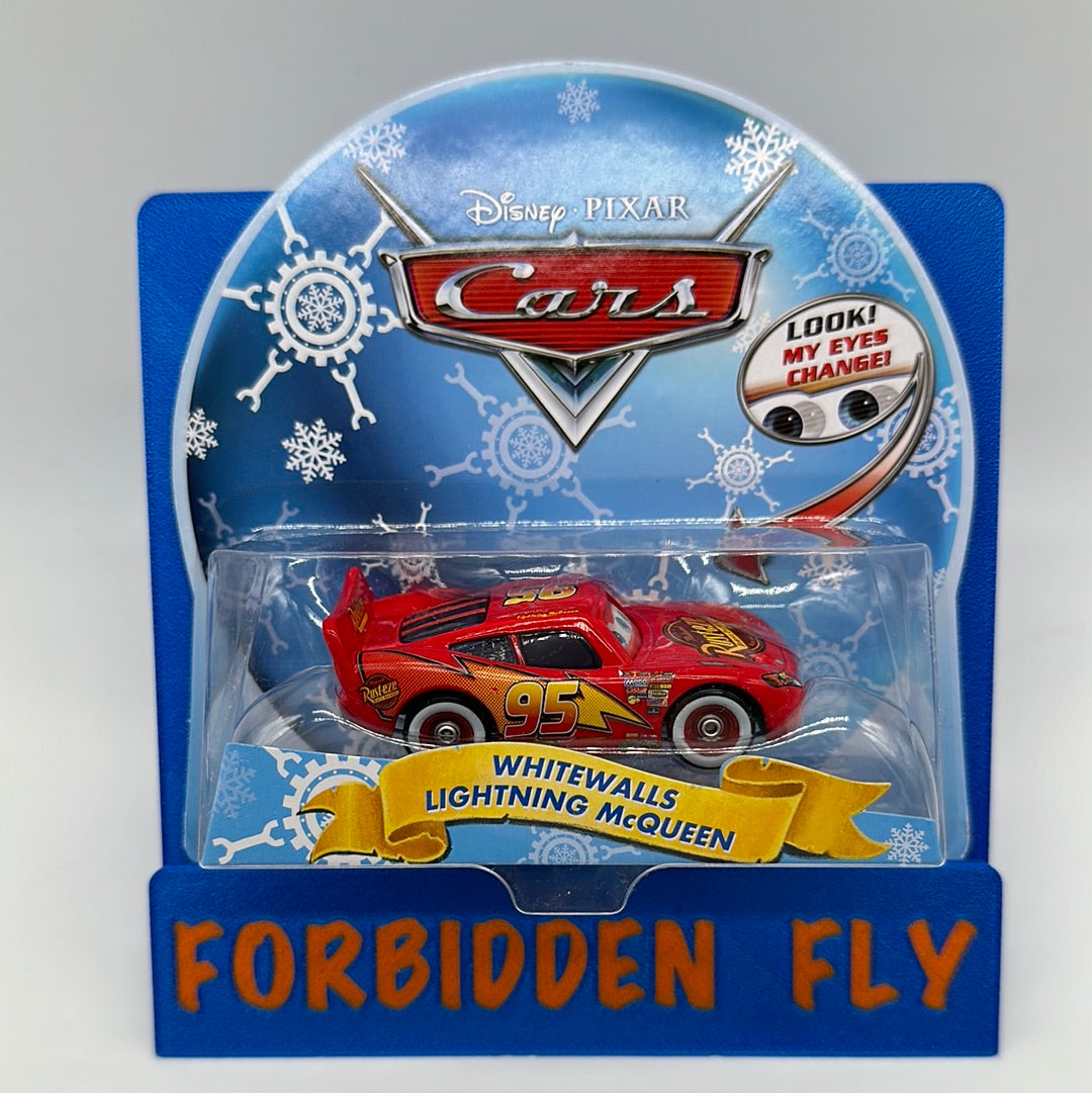Disney Pixar Cars - Holiday Series - Whitewalls Eye Changing Lightning McQueen