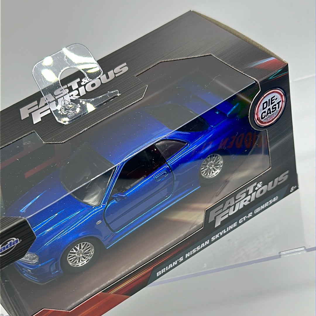 Jada 1:32 Scale - Fast & Furious - Brian’s Blue Nissan GT-R (BNR34)