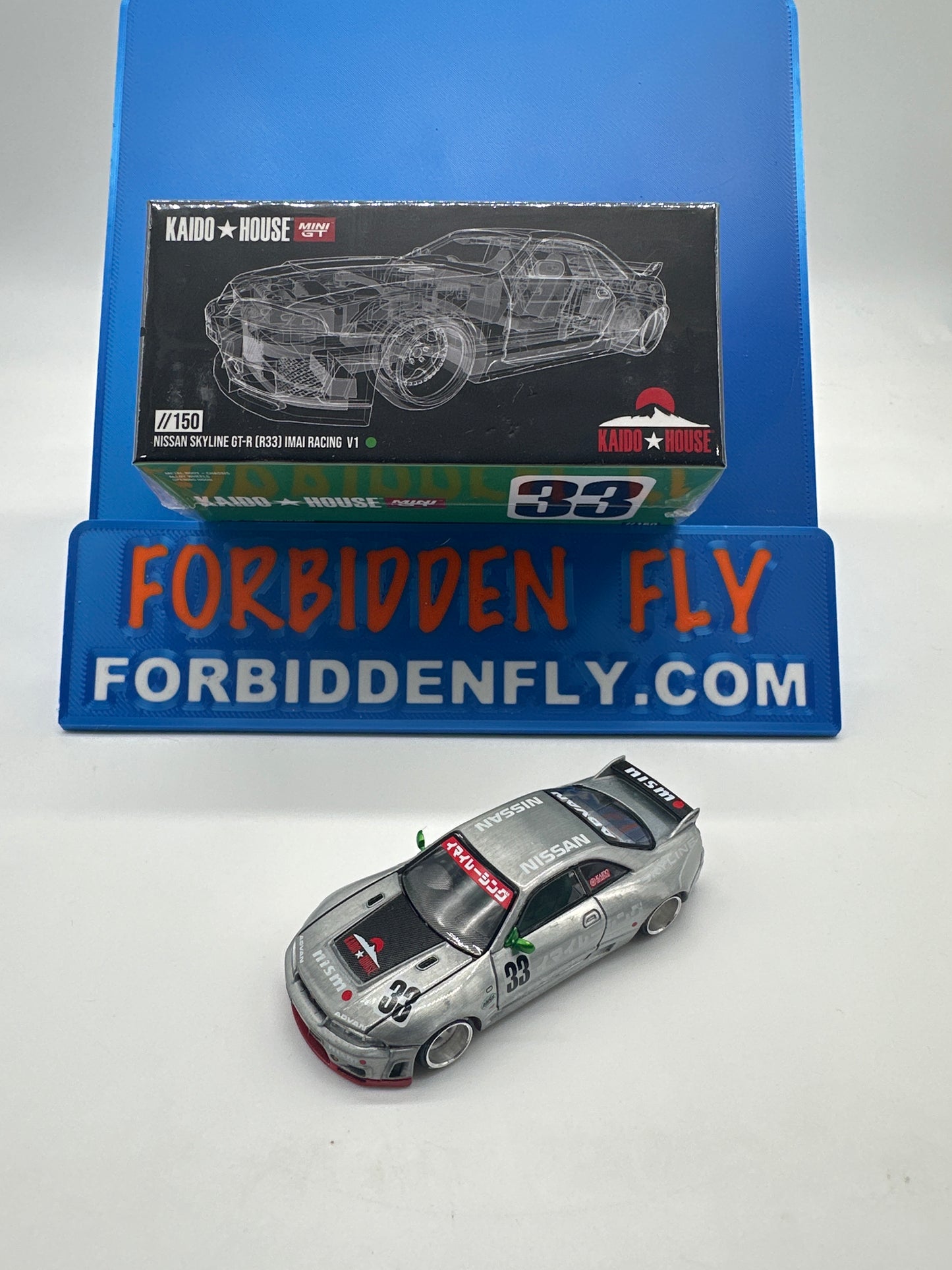 Kaido House (x MiniGT) - Chase #150 - Nissan Skyline GT-R (R33) Imai Racing V1 - Green