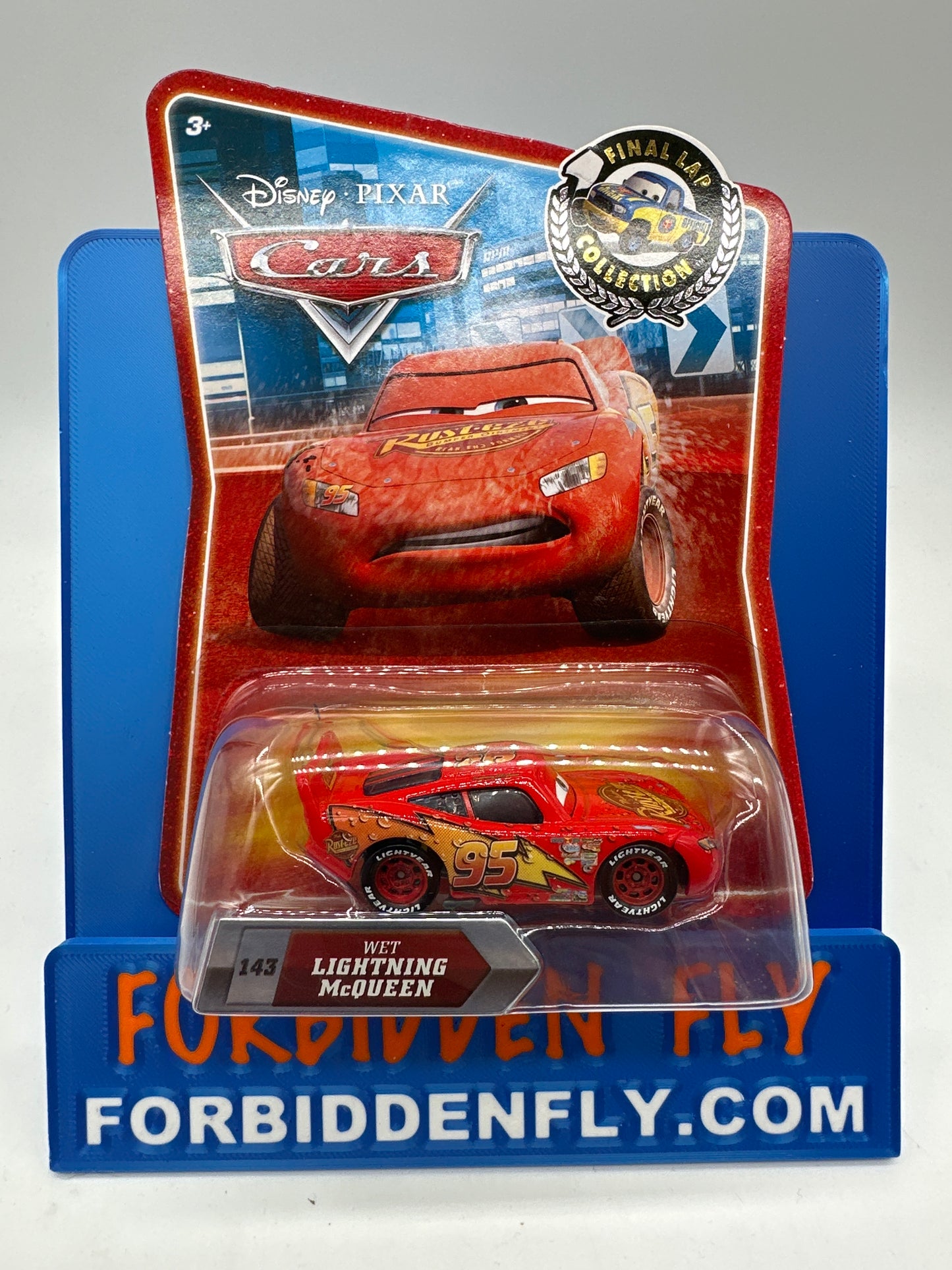 Disney Pixar Cars Movie - Final Lap Collection Series - Wet Lightning McQueen