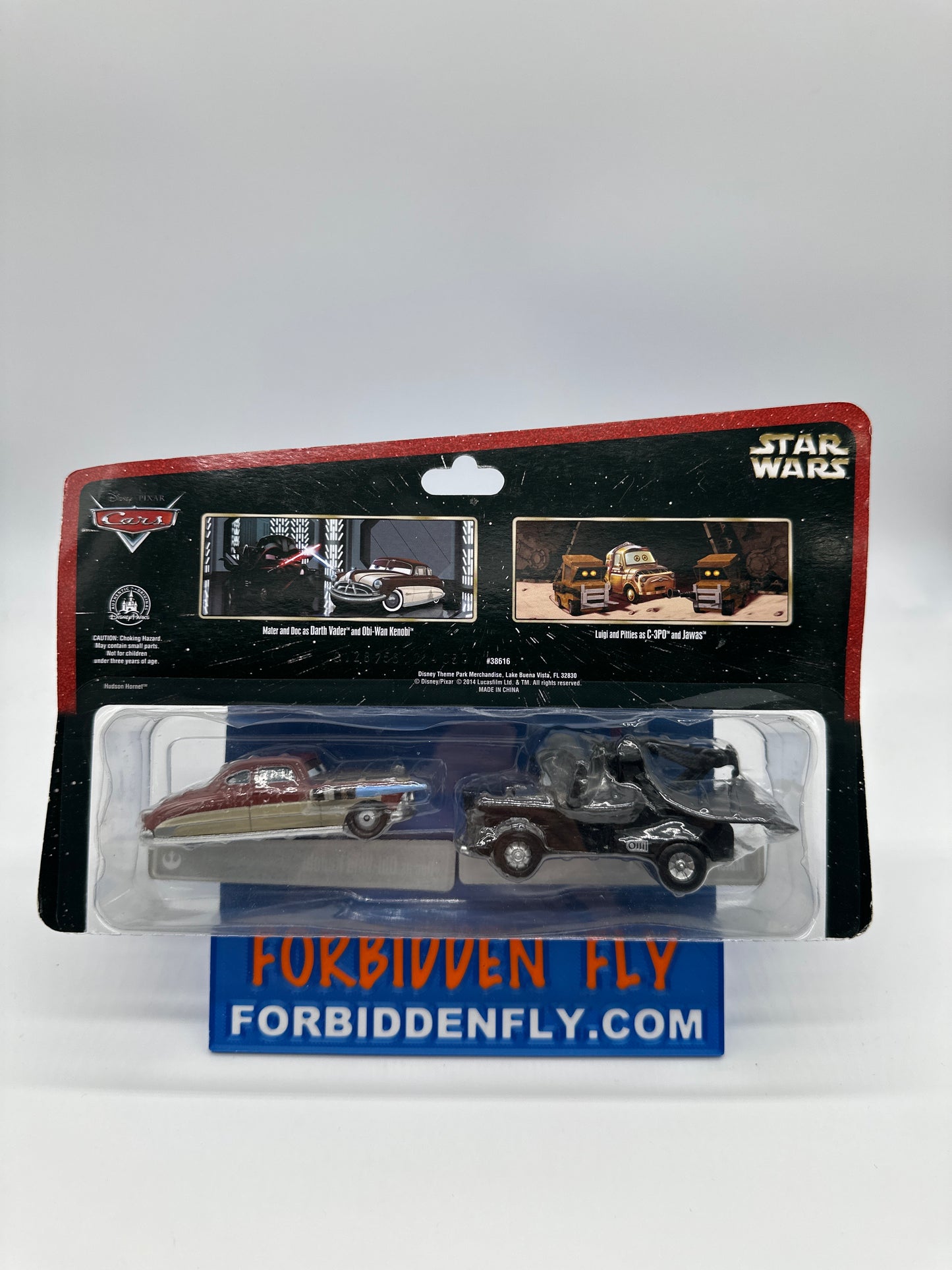 Disney Pixar Cars Movie - Disney Store Parks Exclusive Star Wars Series - Two (2) Pack Mater as Darth Vader and Doc as Obi-Wan Kenobi