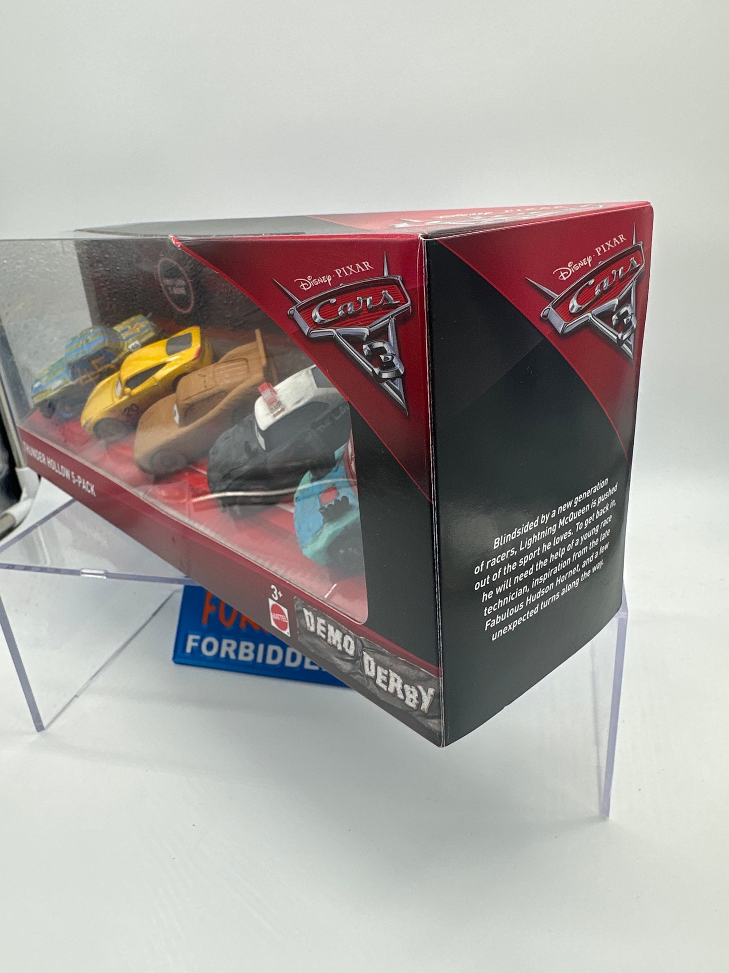 Disney Pixar Cars Movie - Demo Derby Thunder Hollow (Five) 5 Pack - T-Bone, APB, Fishtail, Lightning McQueen as Chester Whipplefilter, Cruz Ramirez as Frances Beltline