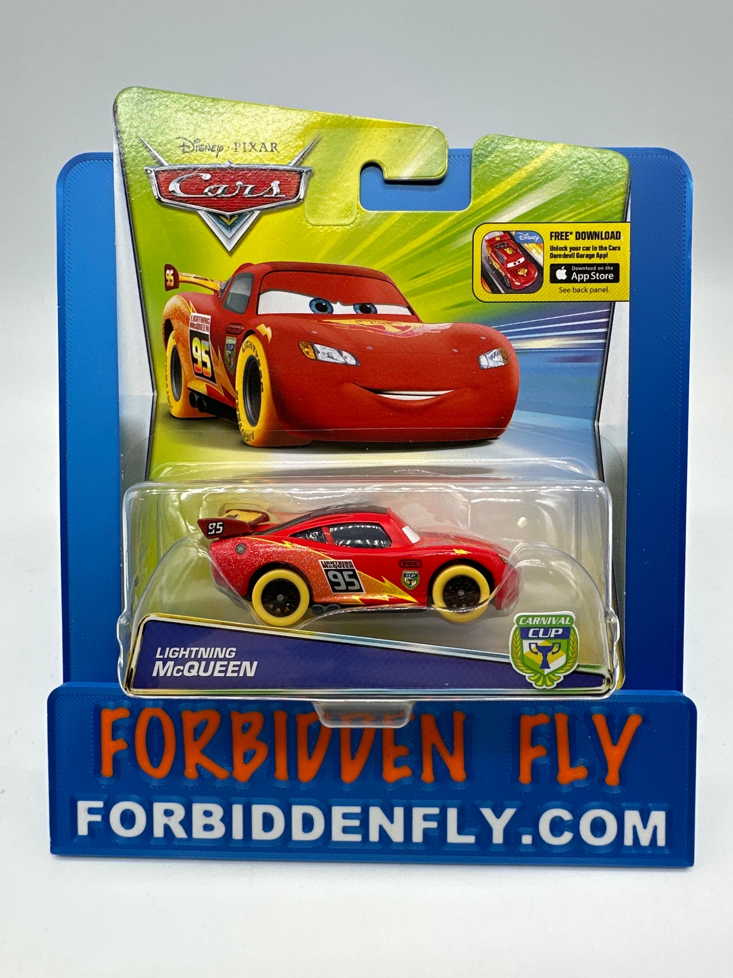 Disney Pixar Cars Movie - Target Exclusive Carnival Cup Series - Lightning McQueen (Yellow Wheels)