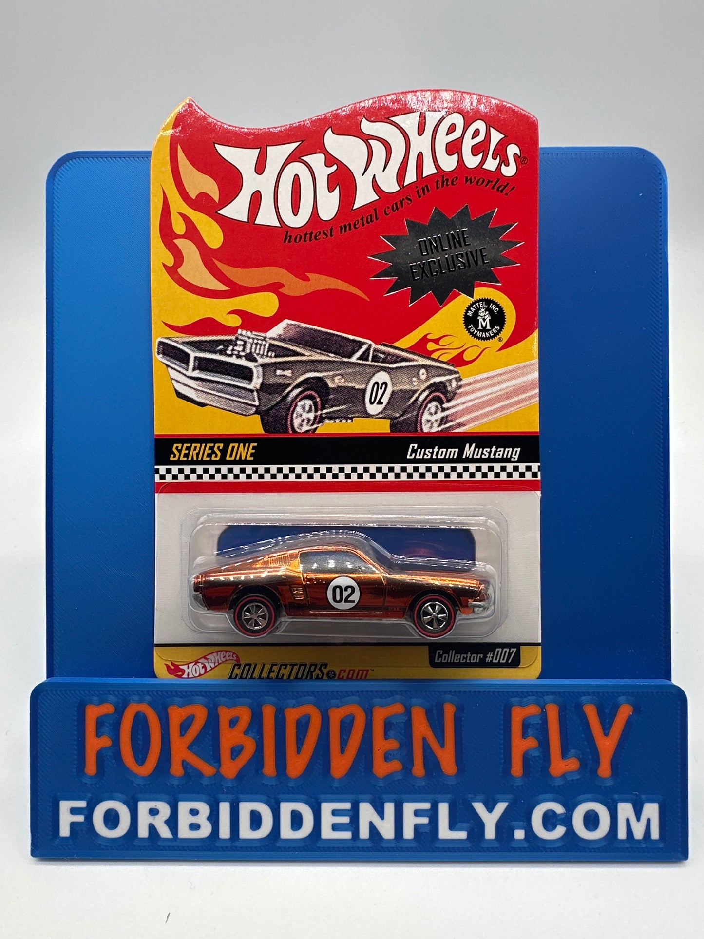 Hot Wheels 2001 RLC Red Line Club - Series 1 - Orange Custom Mustang