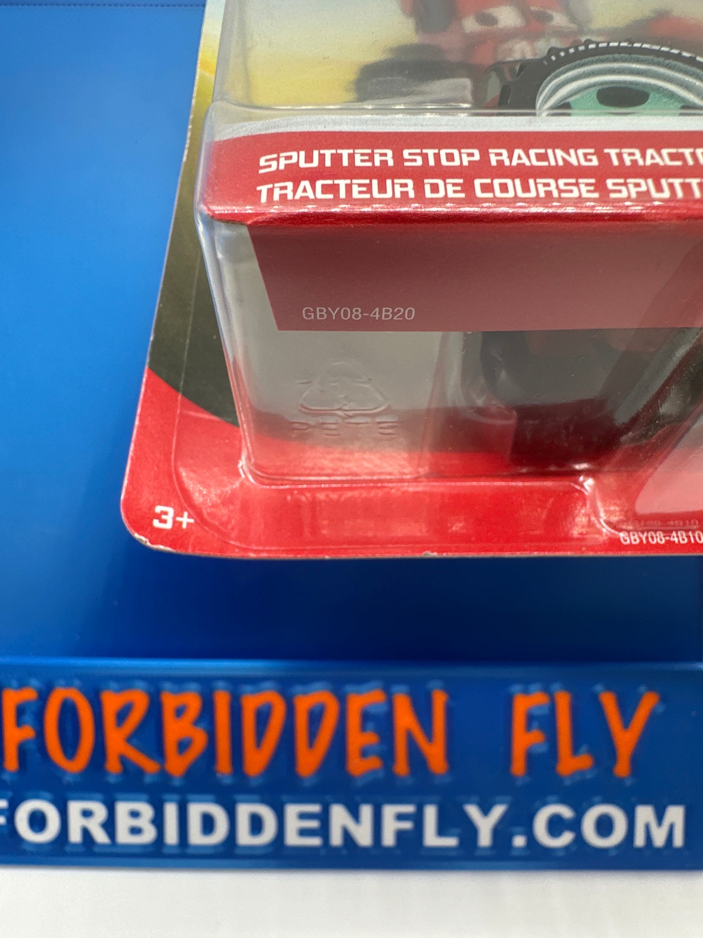 Disney Pixar Cars Movie - Metal Logo Card Release - Sputter Stop Racing Tractor