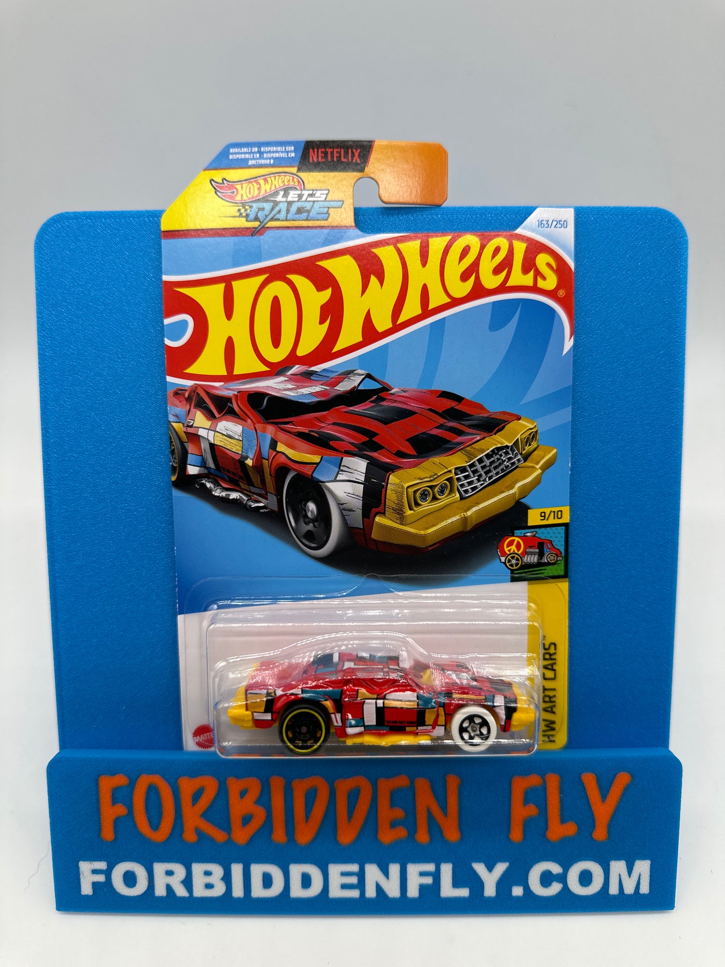 Hot Wheels 2024 K Case - International Card - Speed Bump - Crushed Car - Red