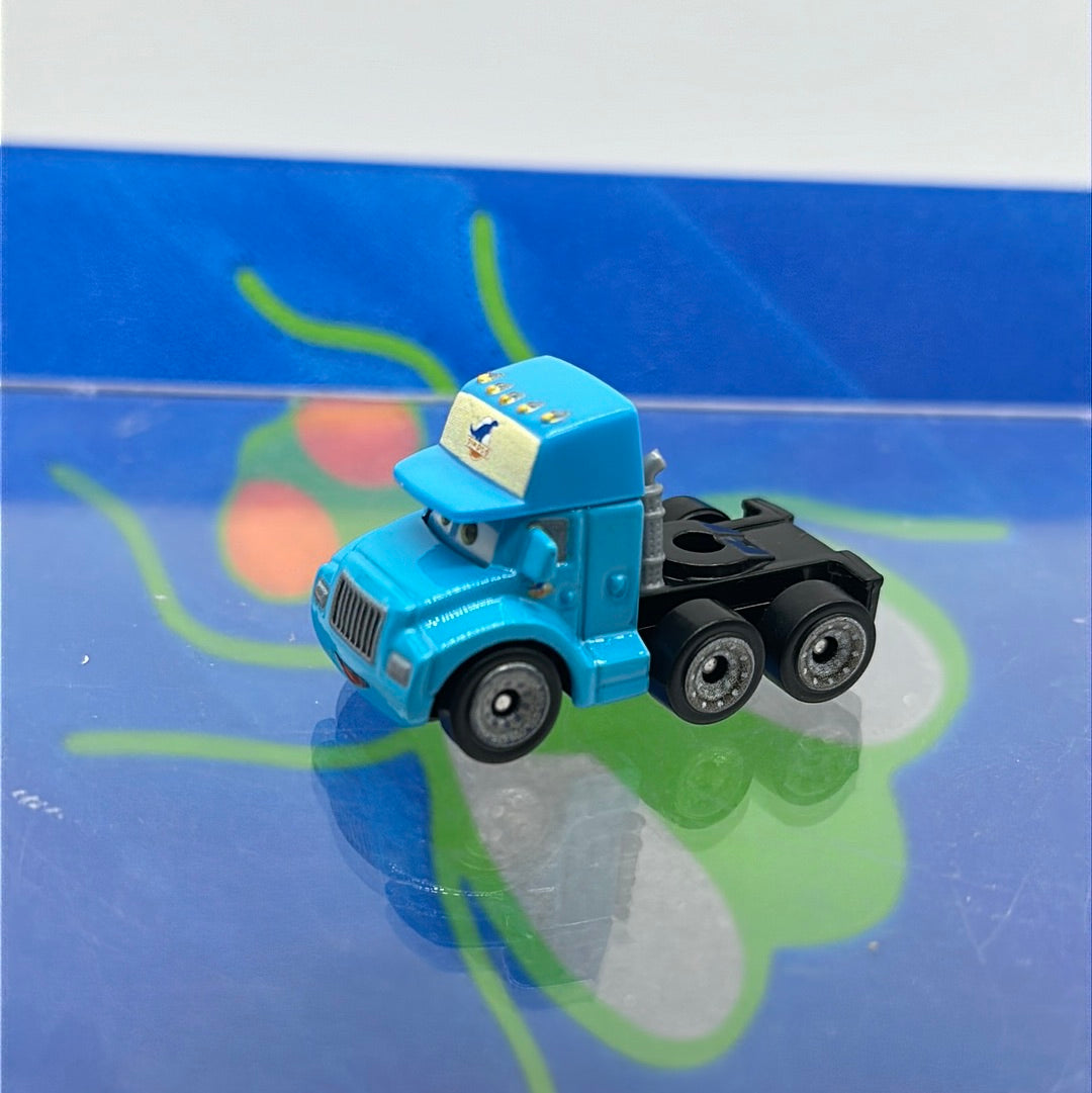 Disney Pixar Cars Movie Metal Mini Racers - Loose Gray Dinoco Hauler