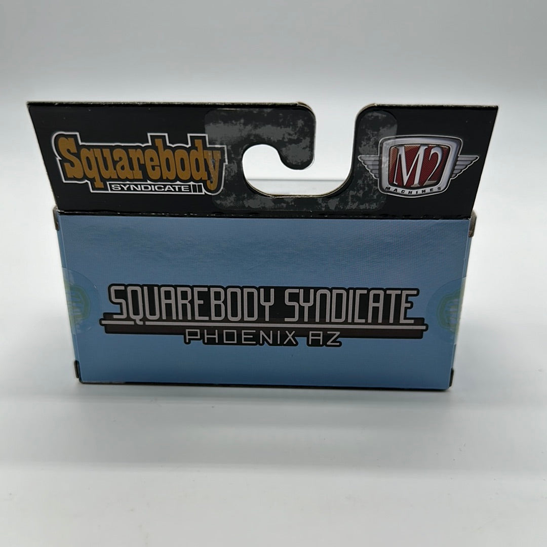 M2 Machines - Acrylic Boxed Release WMTS18 - Squarebody Syndicate Series 3 - 1978 GMC Sierra Grande 15 - Blue