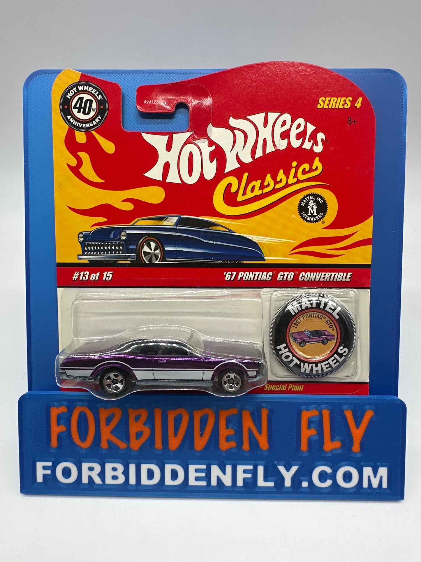 Hot Wheels Classics - Series 4 #13 of 15 - Purple ‘67 Pontiac GTO Convertible w/ Button
