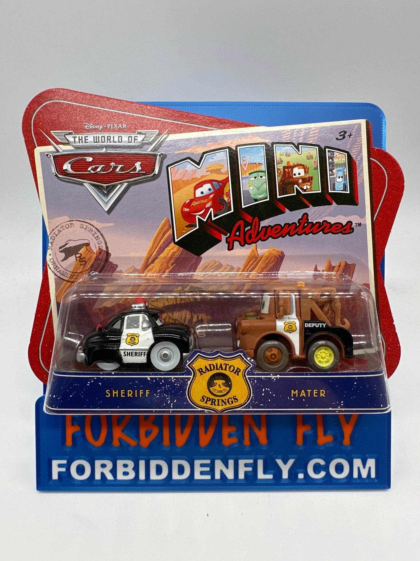 Disney Pixar Cars Movie - Mini Adventures Two Pack - Radiator Springs Police Sheriff & Mater