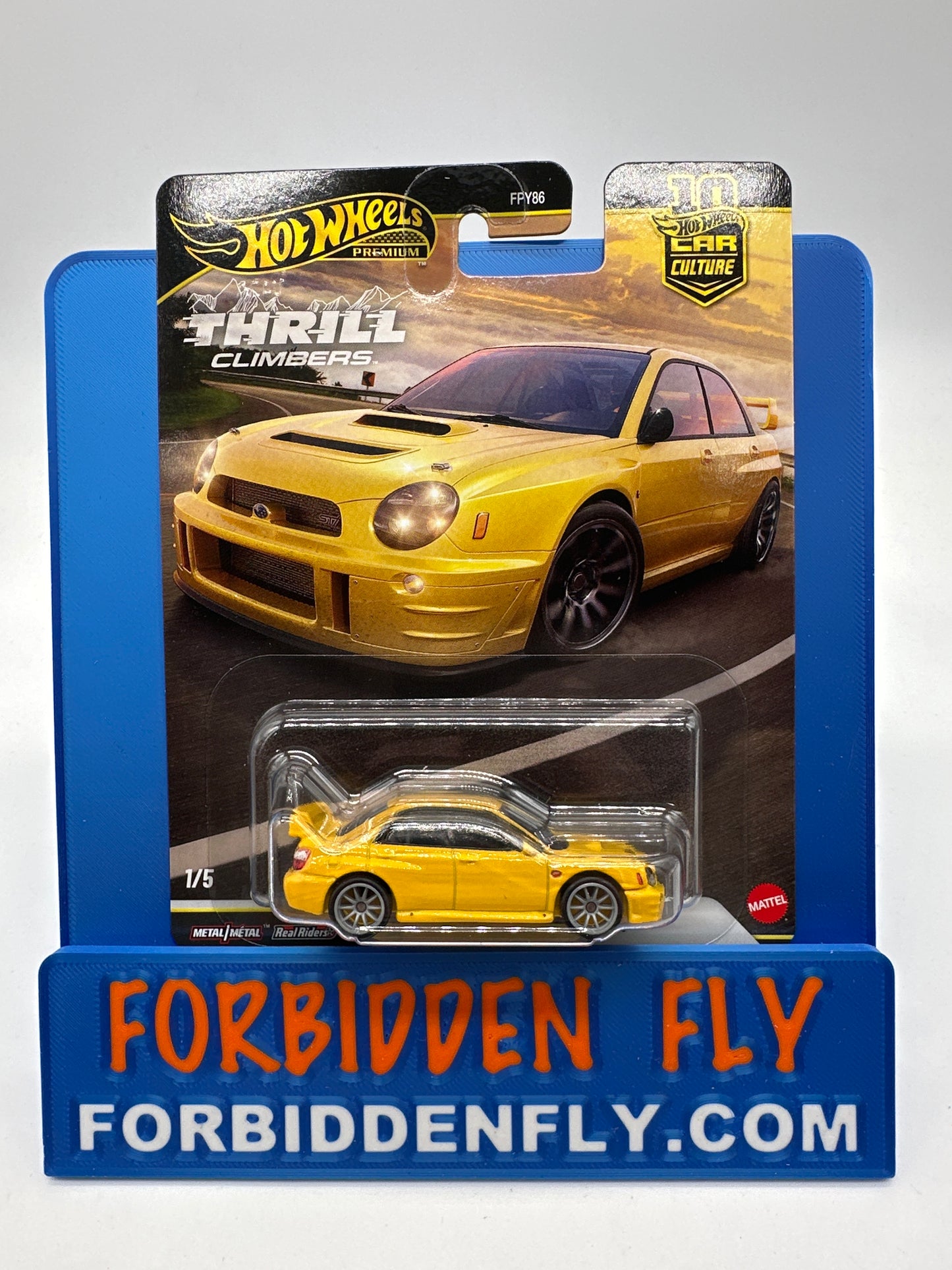 Hot Wheels Car Culture Premium - 2026 Thrill Climbers Series Single - #1/5 - Subaru Impreza WRX