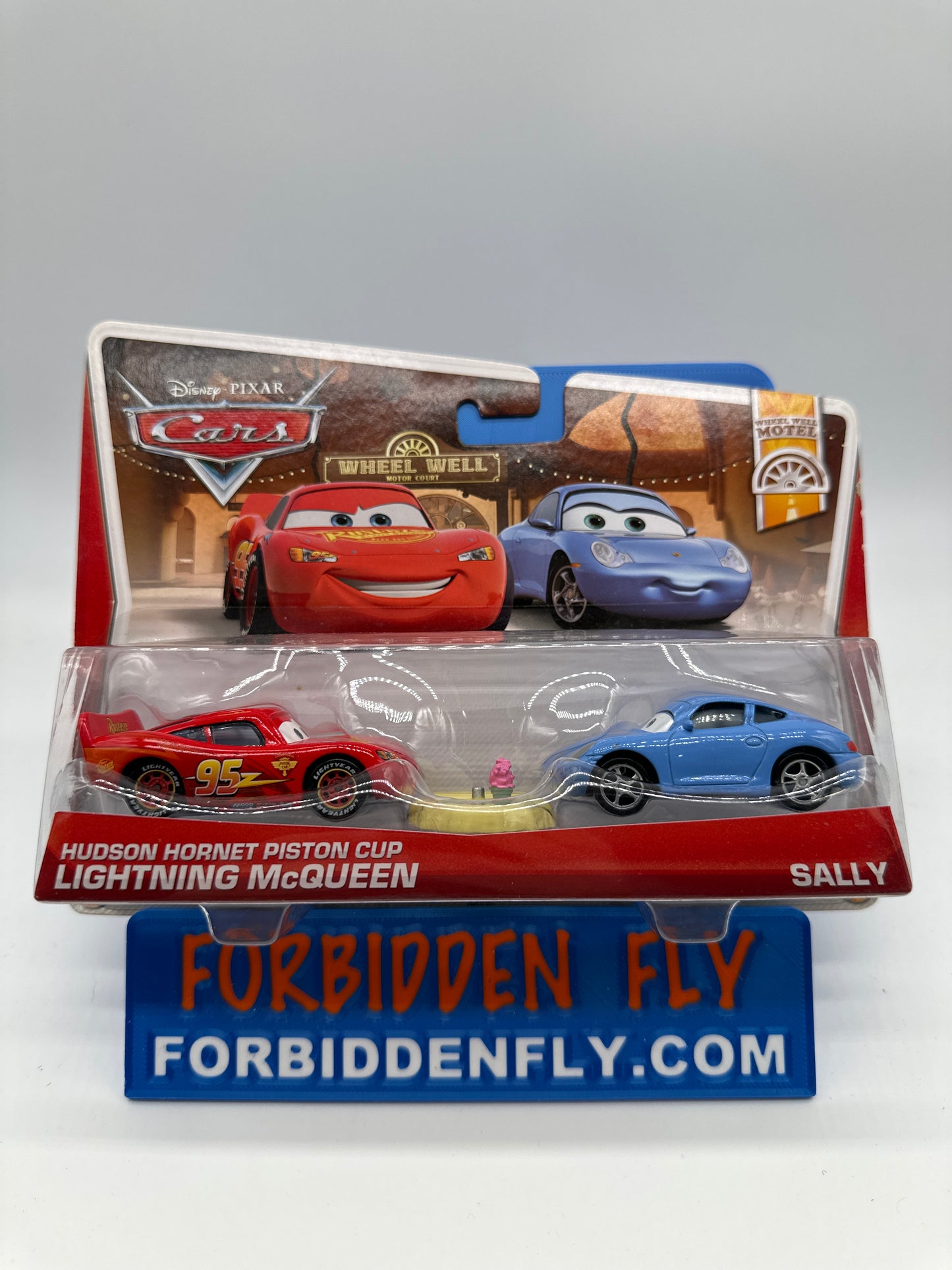 Disney Pixar Cars Movie - Wheel Well Motel Series (Two) 2 Pack - Hudson Hornet Piston Cup Lightning McQueen & Sally