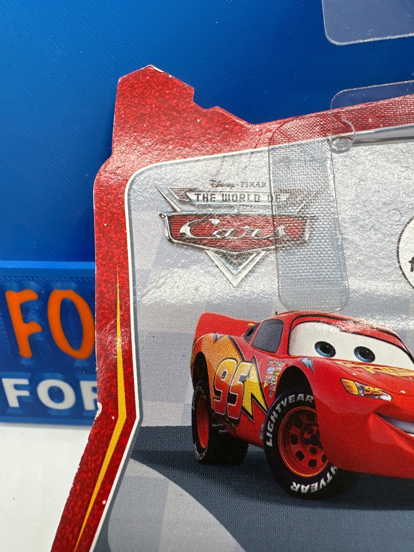 Disney Pixar Cars Movie - World Of Cars Short Card - Radiator Springs Lightning McQueen - Lenticular Eye Changer