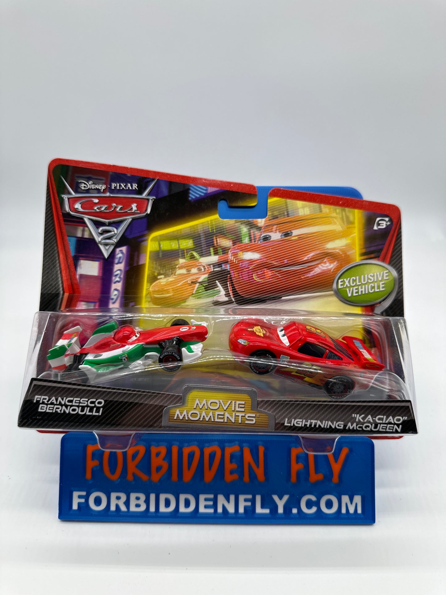 Disney Pixar Cars Movie - Cars 2 Movie Moments (Two) 2 Pack - Francesco Bernoulli & “Ka-Ciao” Lightning McQueen