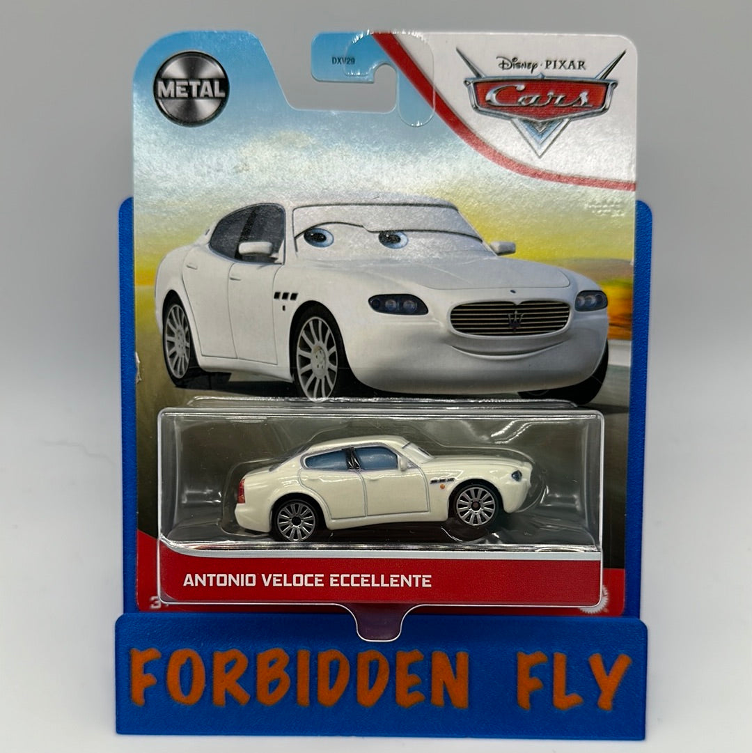 Disney Pixar Cars Movie - Metal Logo Card Release - Antonio Veloce Eccellente