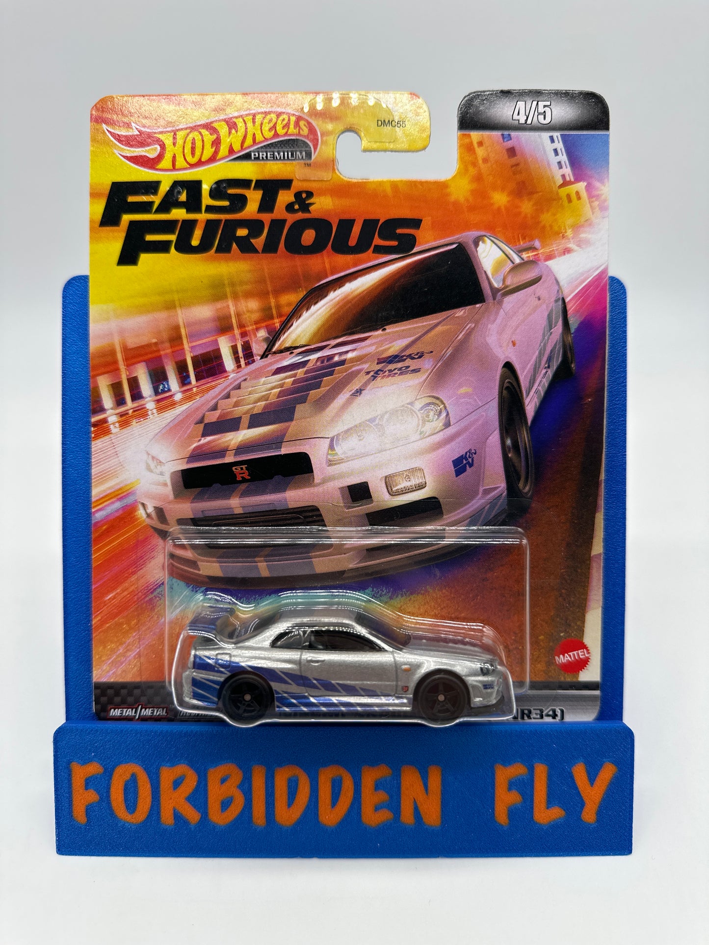 Hot Wheels Premium - Retro Entertainment Fast & Furious 2022 Mix L Single - #4/5 - Nissan Skyline GT-R (BNR34)