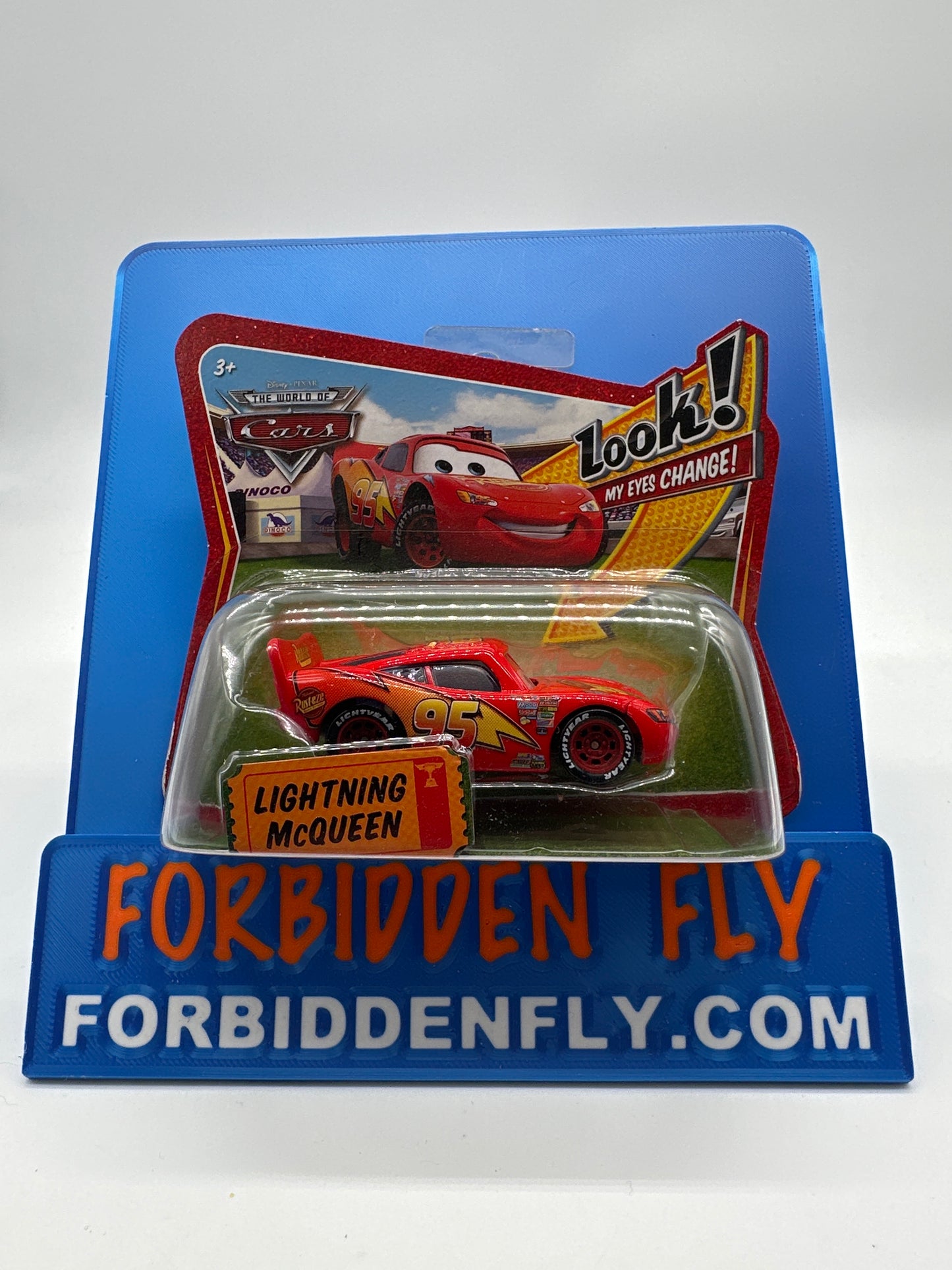 Disney Pixar Cars Movie - World Of Cars Short Card - Lightning McQueen - Lenticular Eye Changer