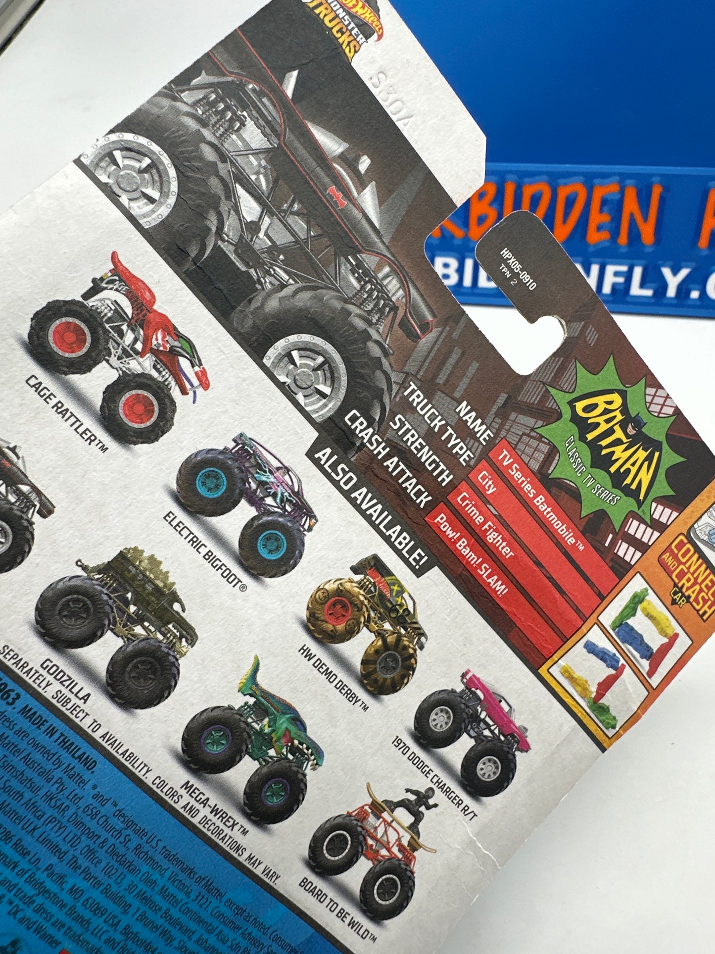 Hot Wheels Monster Trucks - 2023 Series - Classic TV Batmobile w/ Crushable Car