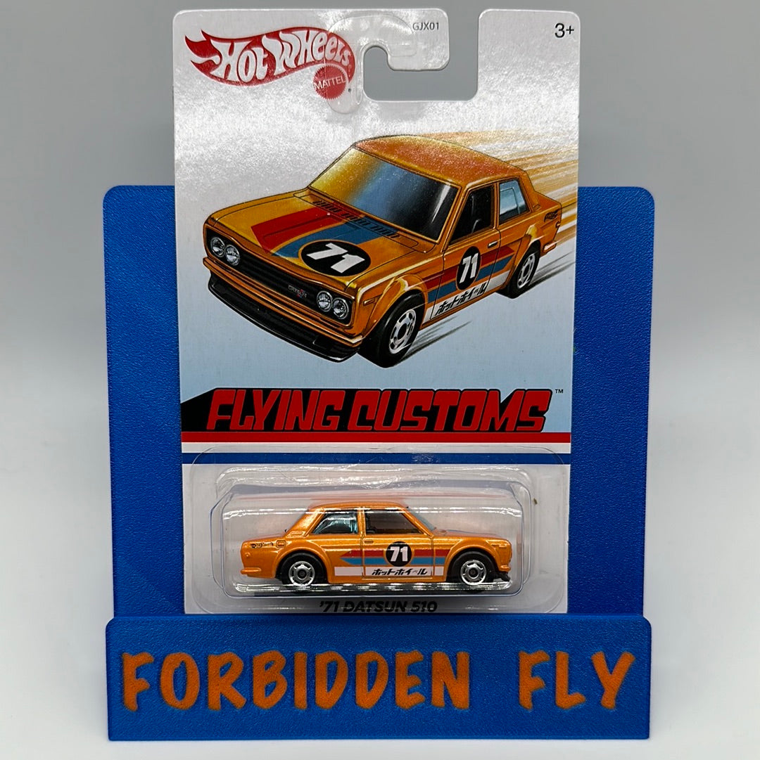 Hot Wheels Target Exclusive Flying Customs - Orange ‘71 Datsun 510