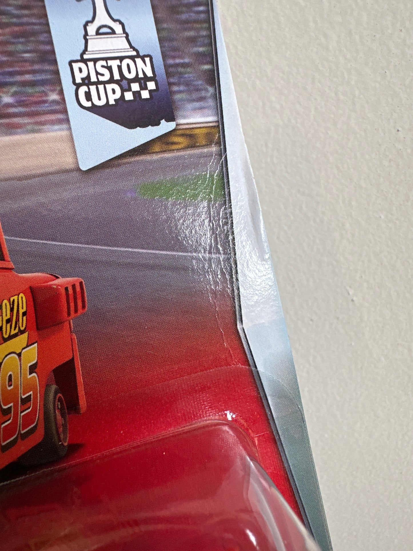 Disney Pixar Cars Movie - Piston Cup Series - My Name Is Not Chuck with Cart (Lightning McQueen Pitty)