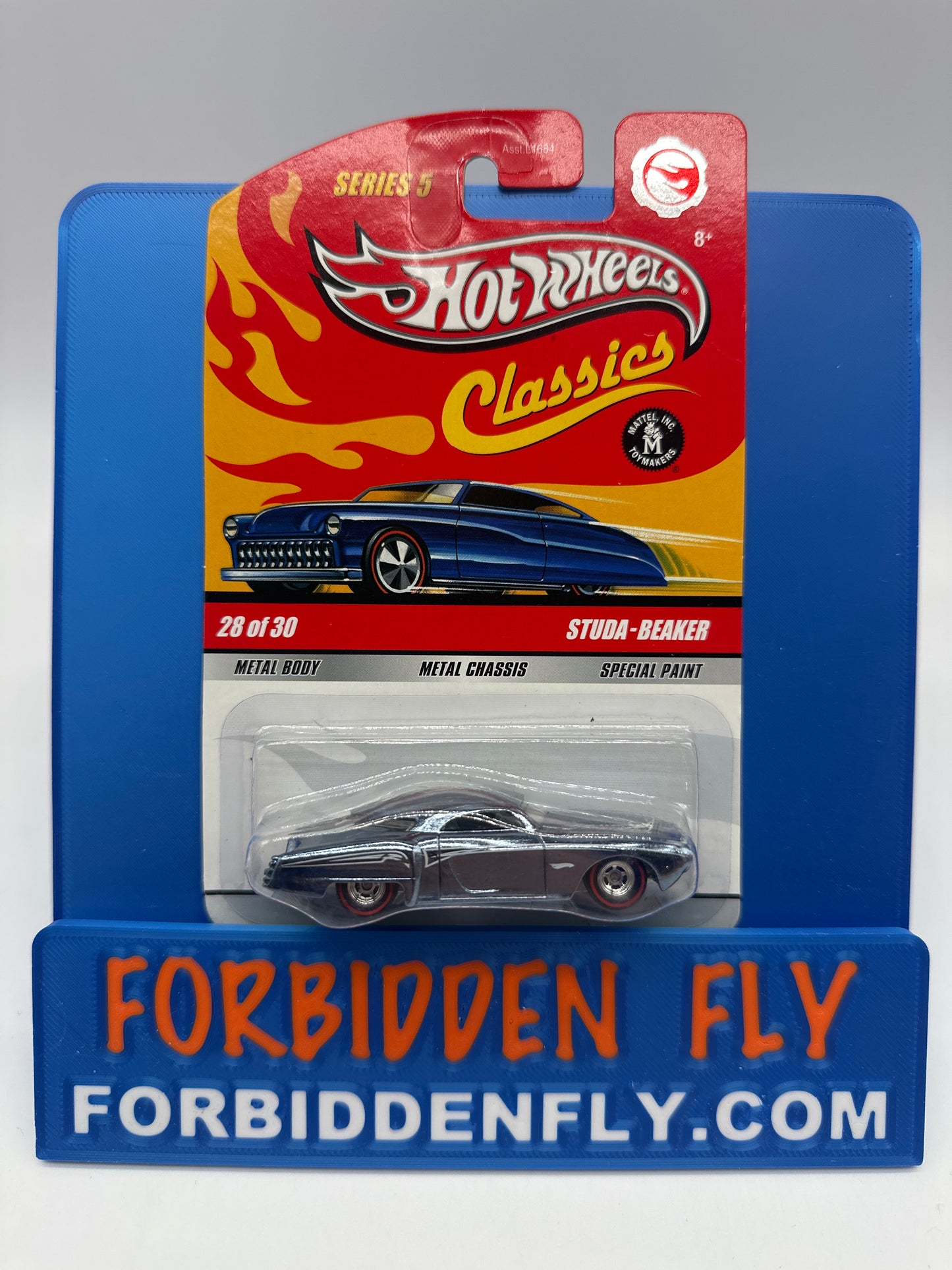 Hot Wheels Classics CHASE - Series 5 #28 of 30 - Blue Studa-Beaker