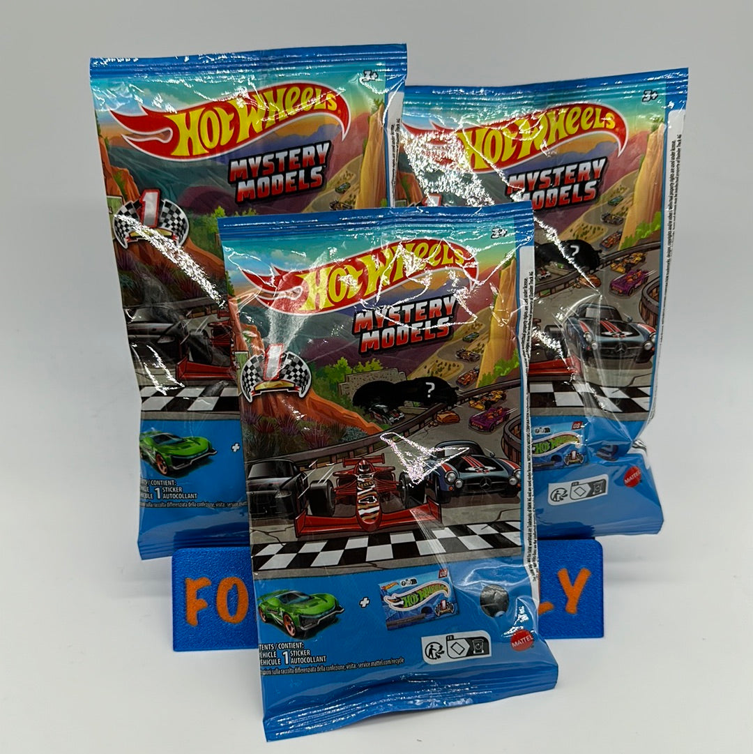 Hot Wheels 2024 Mystery Models Baggie - Series 1 Chase Set of 3 (#1, #2, #3) - Lancer Evolution IX, BMW Z4 M Motorsport, Mercedes-Benz 300SL