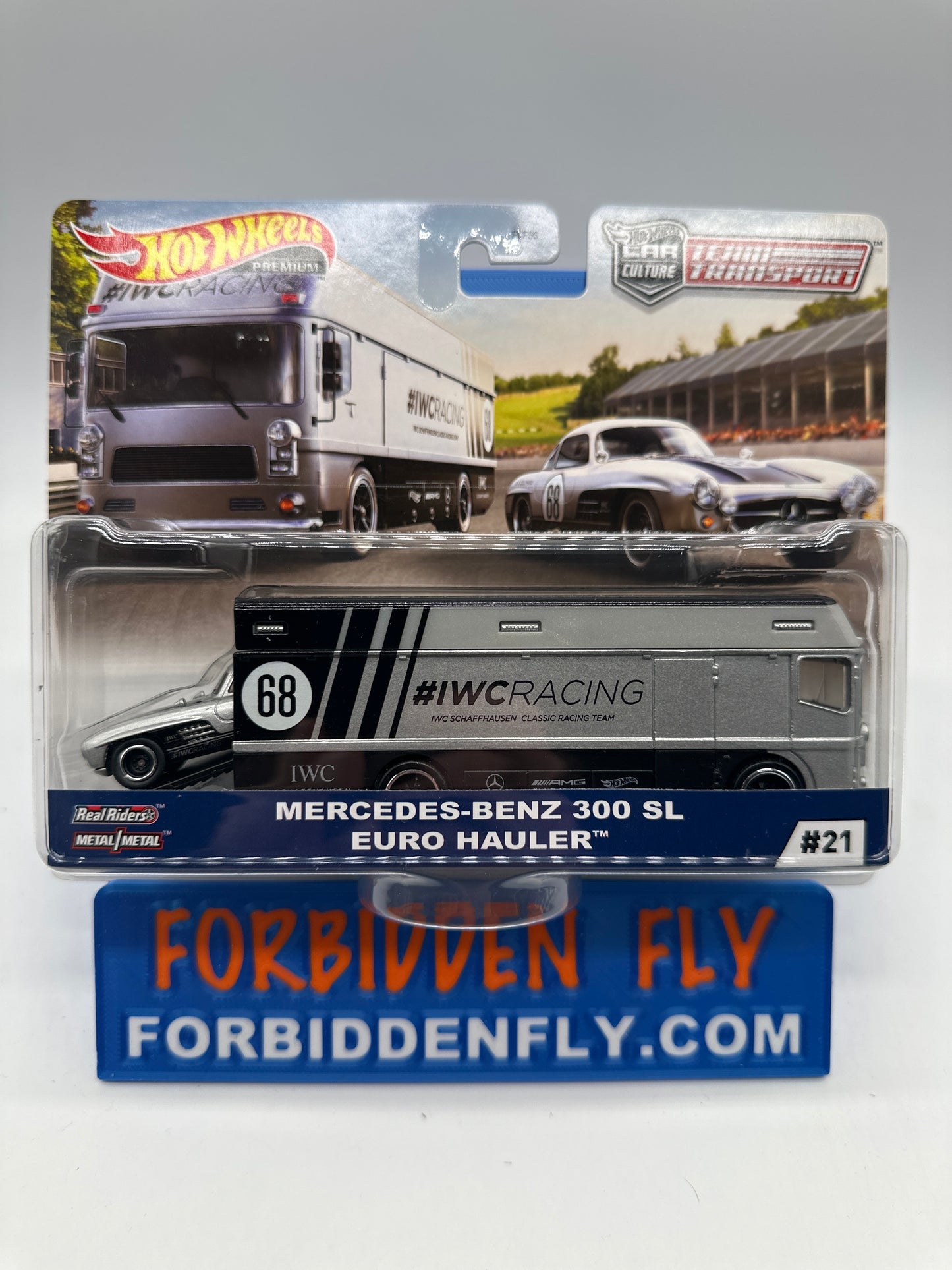 Hot Wheels Car Culture Team Transport - #21 - Mercedes-Benz 300 SL & Euro Hauler