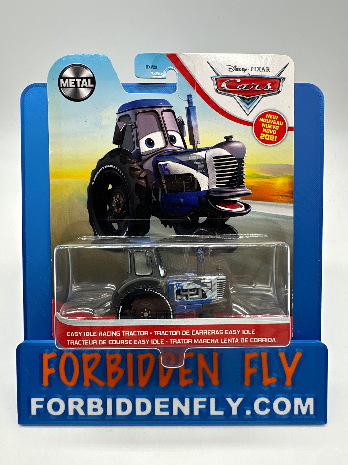 Disney Pixar Cars Movie - Metal Logo Card Release - Easy Idle Racing Tractor