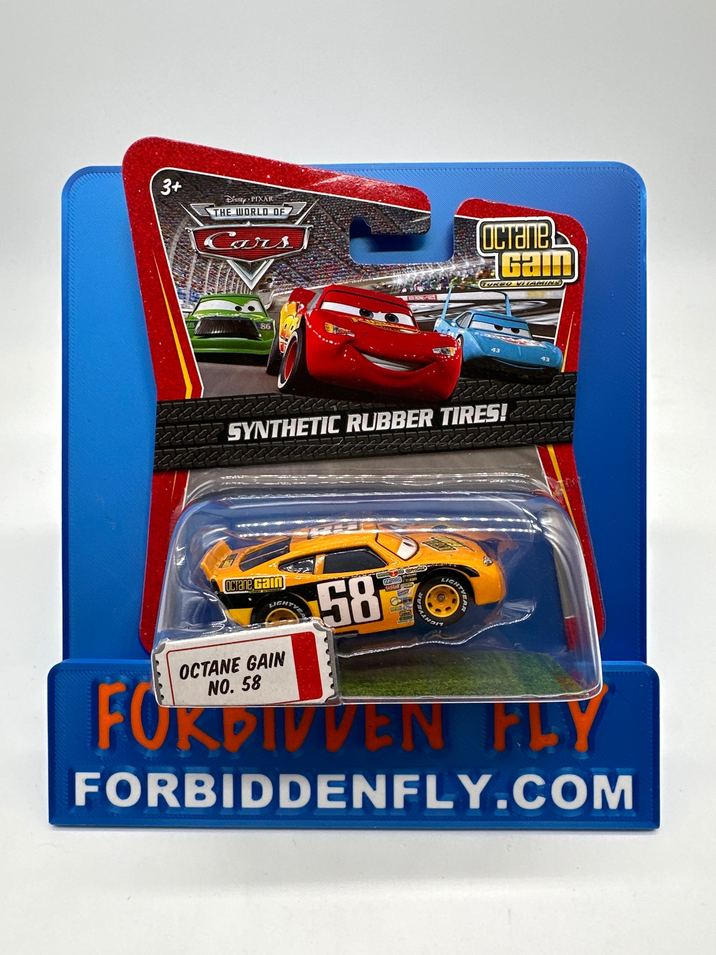 Disney Pixar Cars Movie - Piston Cup Racer w/ Synthetic Rubber Tires #58 Octane Gain
