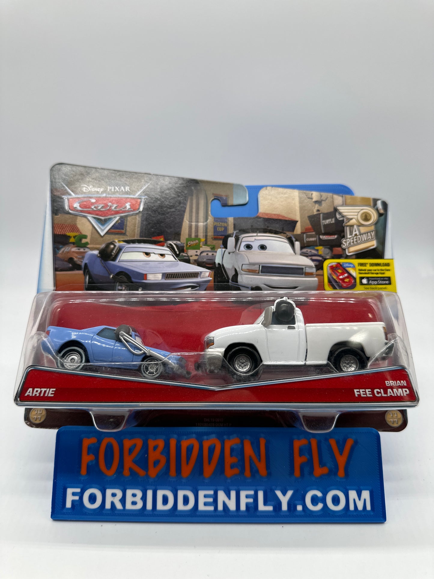 Disney Pixar Cars Movie - LA Speedway Series (Two) 2 Pack - Artie & Brian Fee Clamp