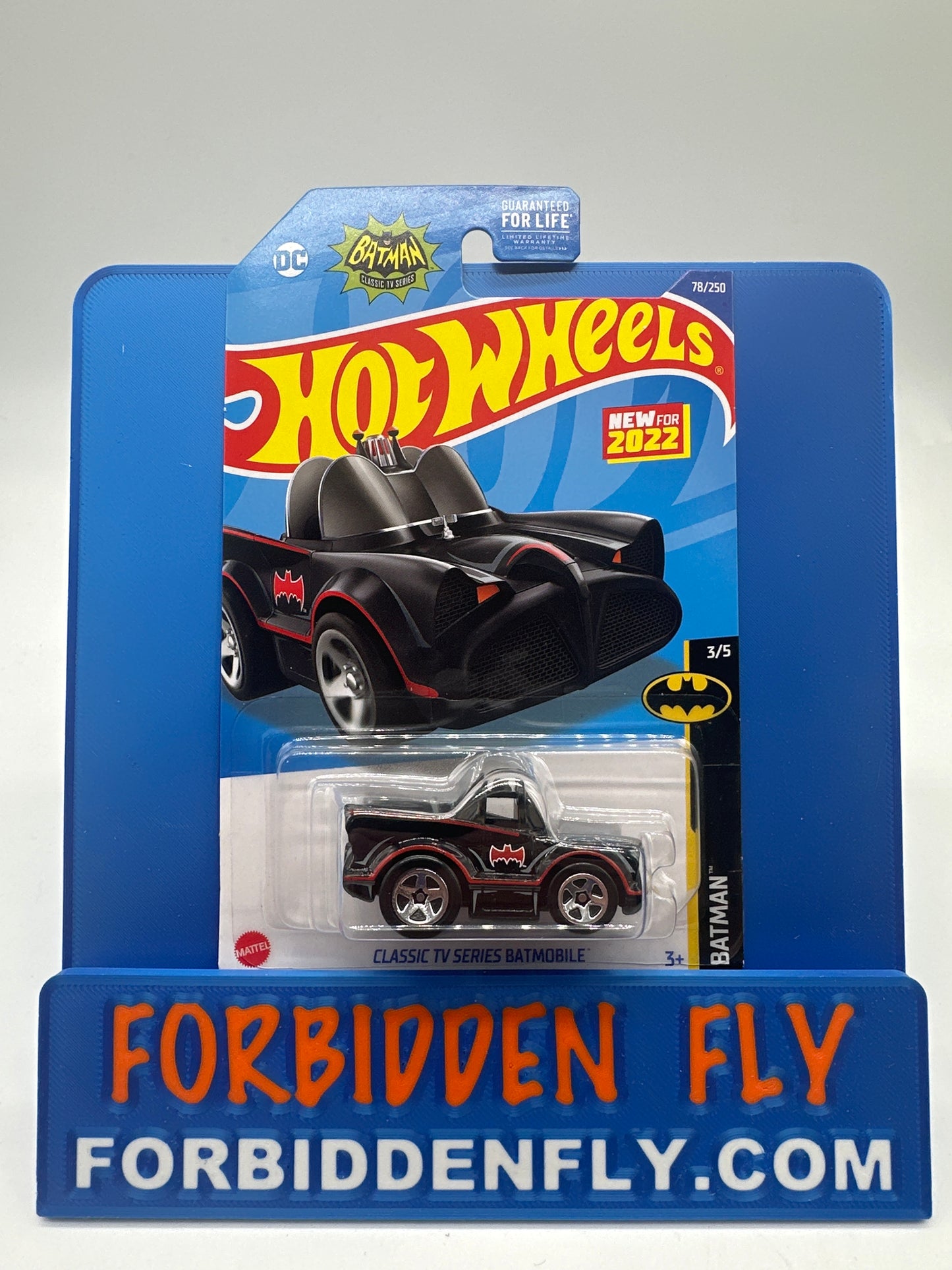 Hot Wheels Mainline - 2022 Batman Series - Tooned TV Series Batmobile - Black