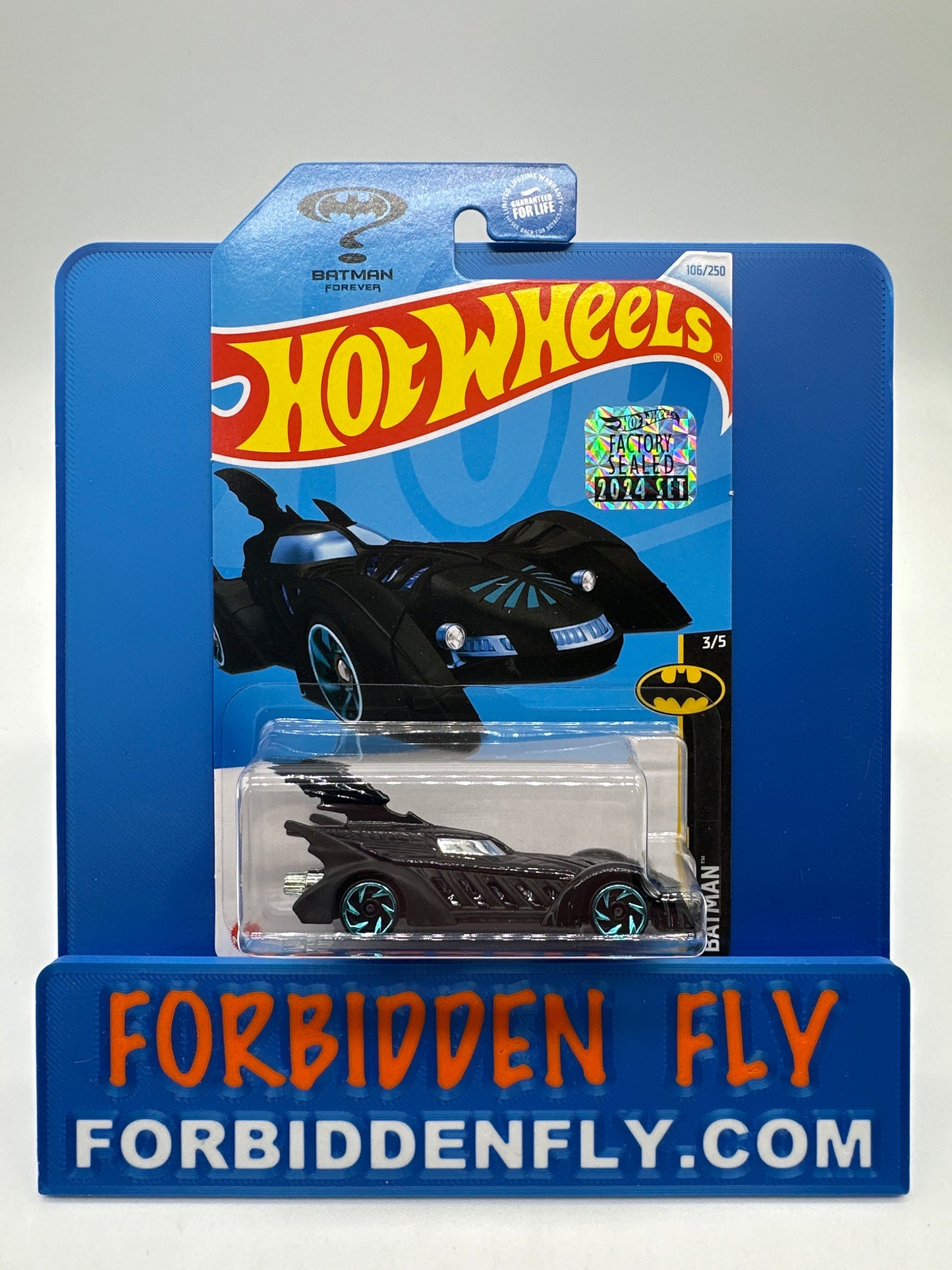 Hot Wheels Mainline - 2024 Factory Sticker Case E Regular Treasure Hunt - Batman Forever Batmobile