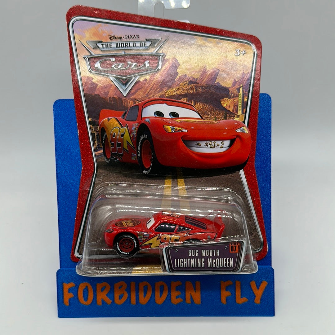 Disney Pixar Cars Movie - World of Cars - Bug Mouth Lightning McQueen