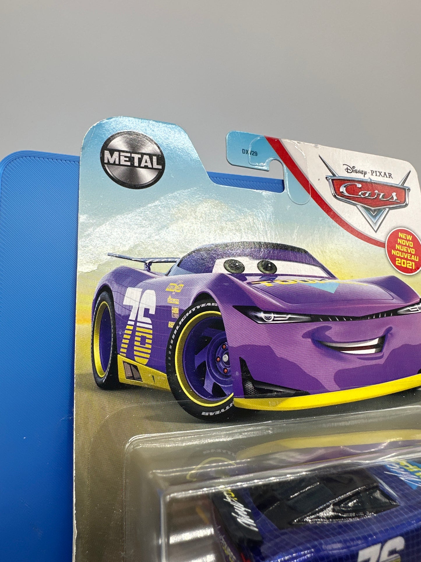Disney Pixar Cars Movie - Metal Logo Card Release - Cars 3 Next Gen Racer - Will Rusch (#76 Vinyl Toupee)