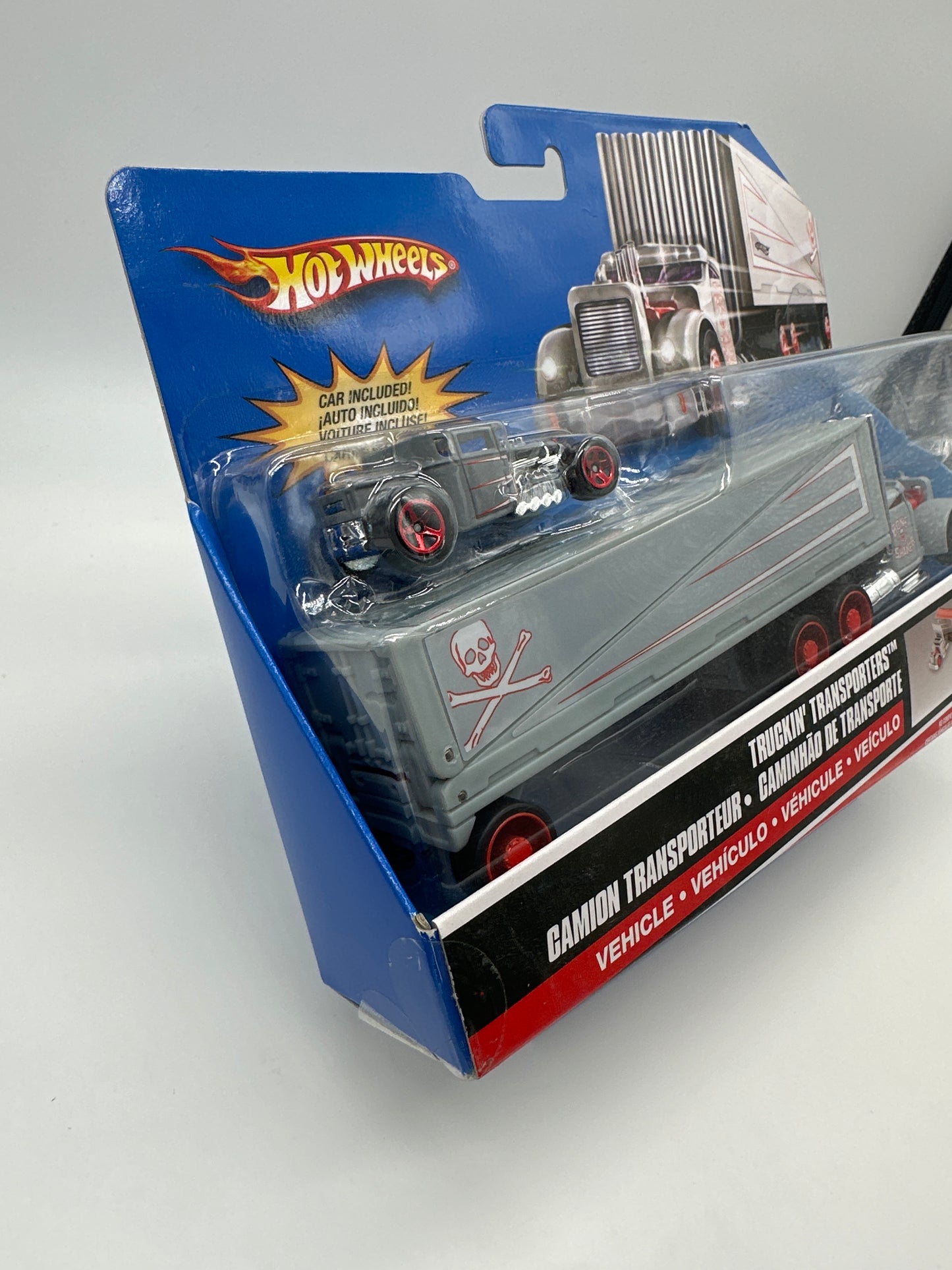Hot Wheels Truckin’ Transporters (Super Rigs) - 2007 Grey Hauler w/ Grey Bone Shaker
