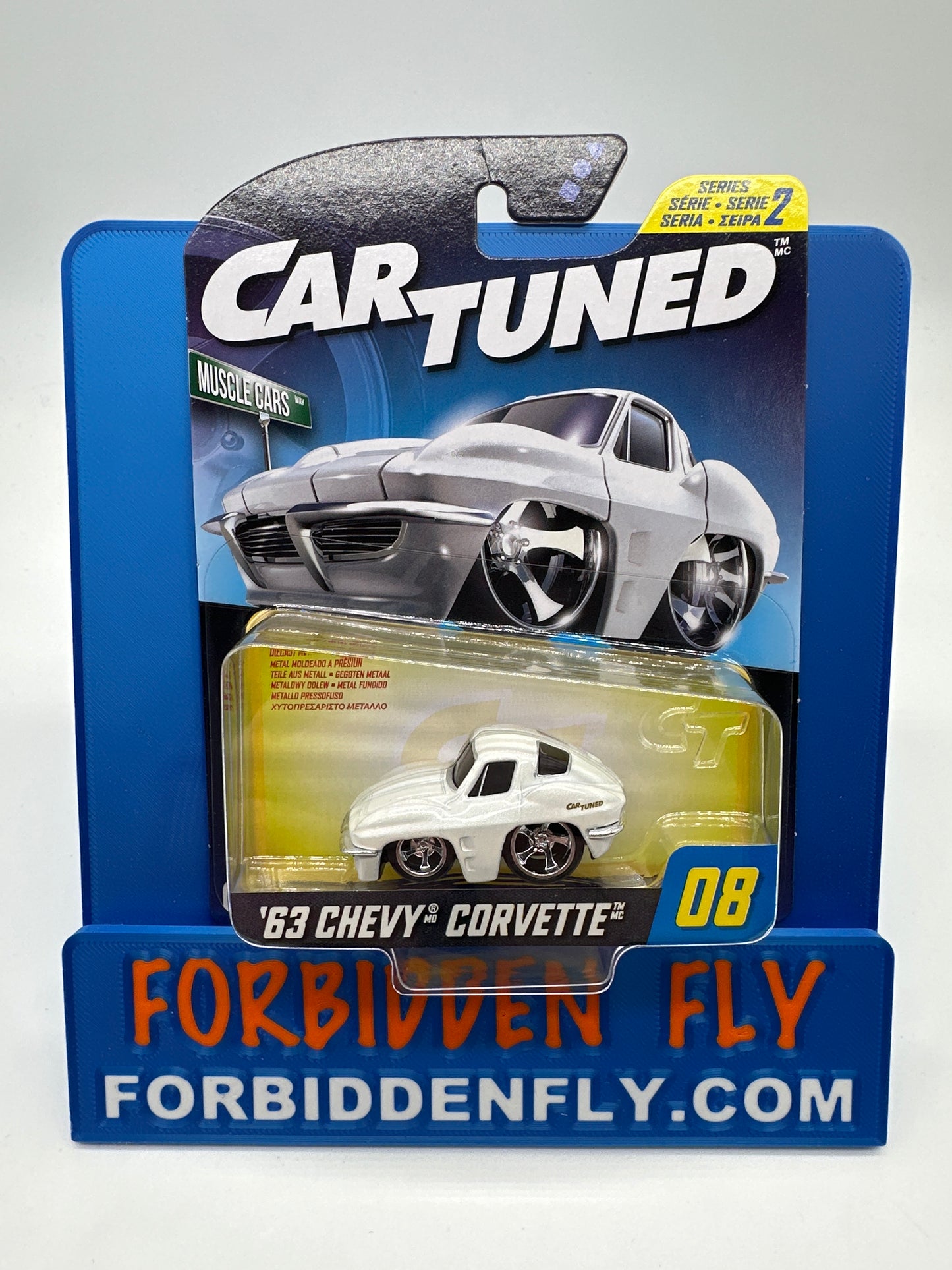 CarTuned - Hobby Exclusive - Series 2 - #8 - White ‘63 Chevy Corvette
