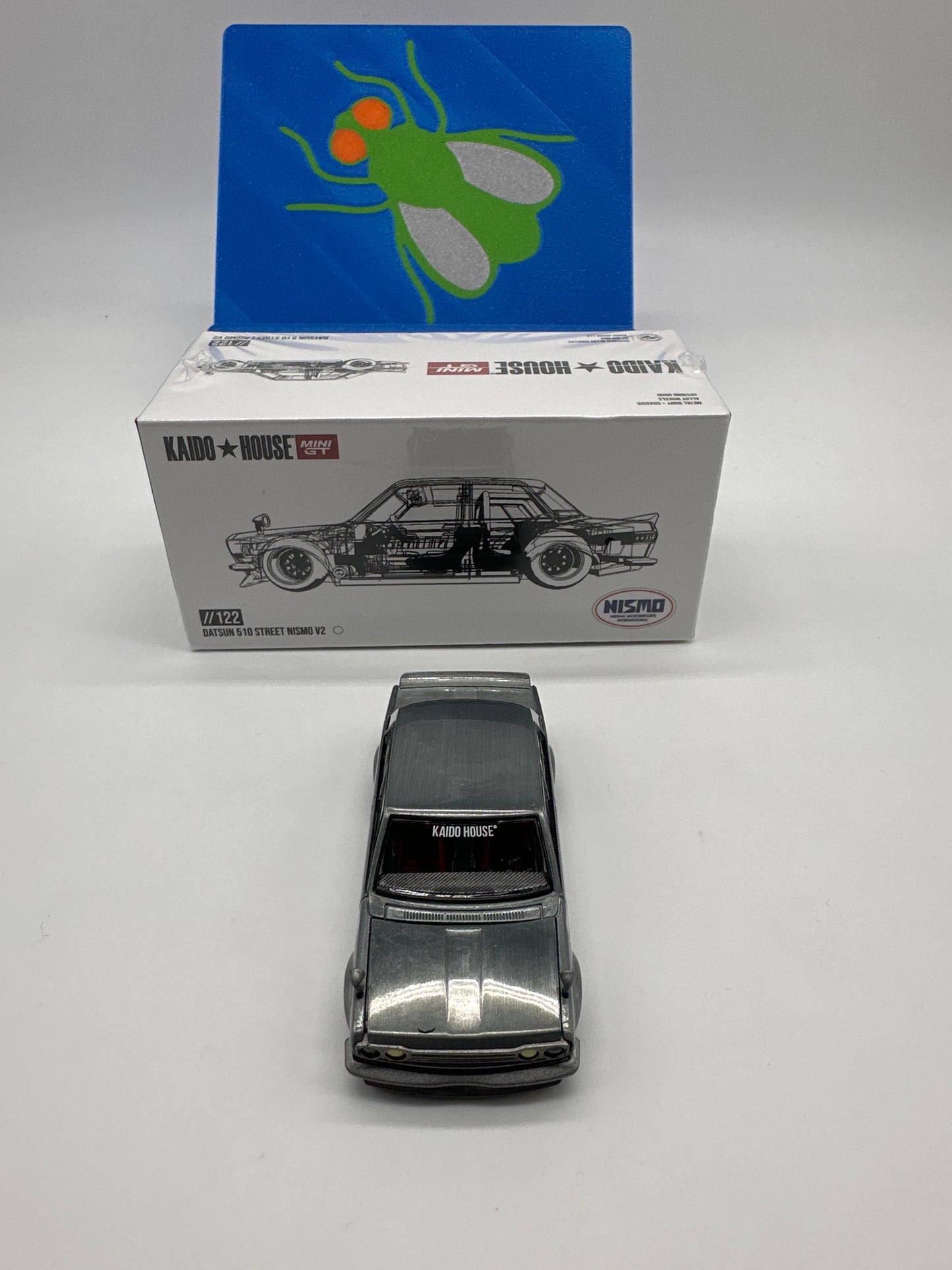 Kaido House (x MiniGT) - Raw Chase #122 - White Datsun 510 Street Nismo V2