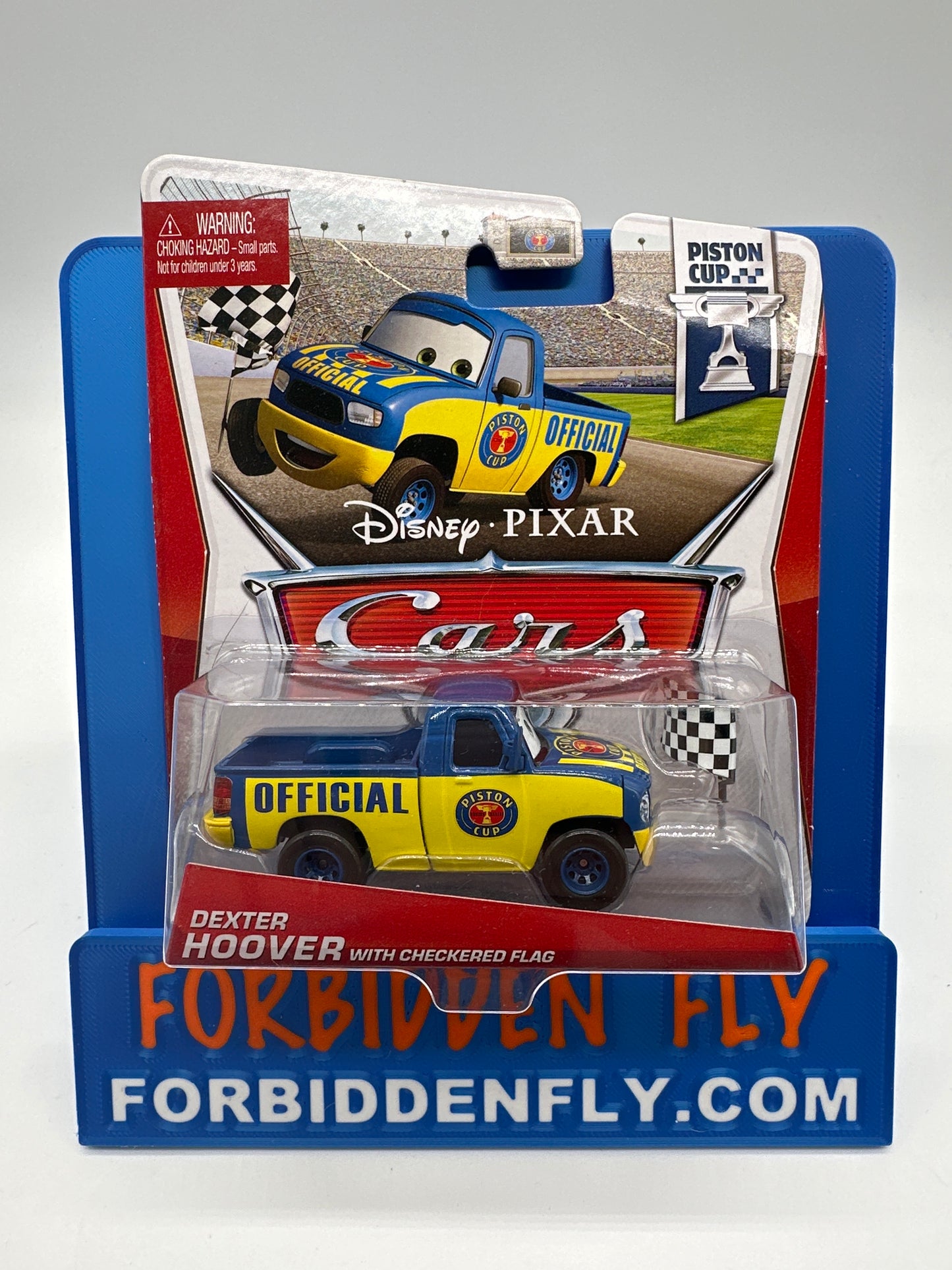 Disney Pixar Cars Movie - World of Cars Piston Cup Series - Dexter Hoover with Checkered Flag